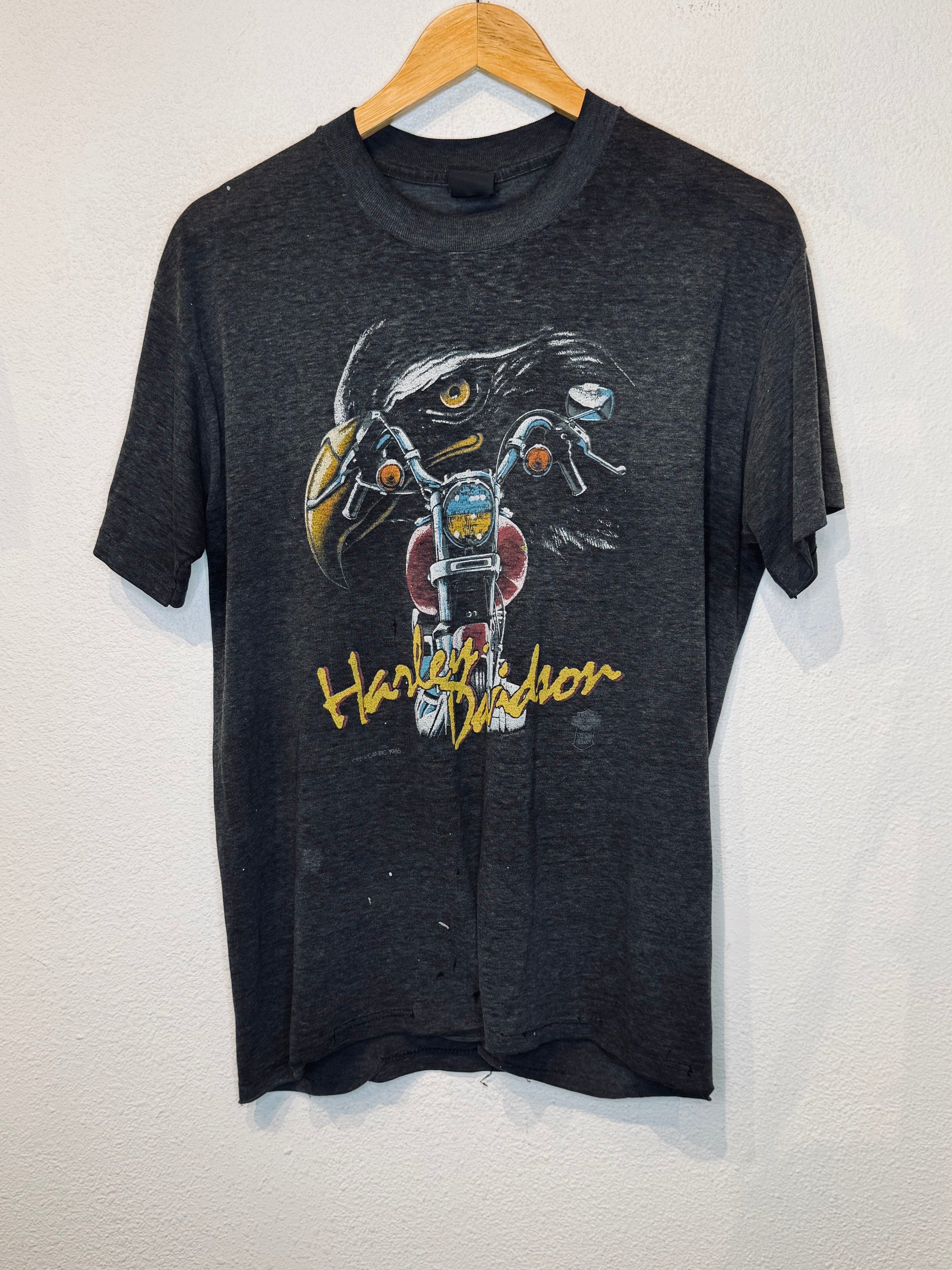 '86 Fun Wear Paper Thin Harley Vintage Tee