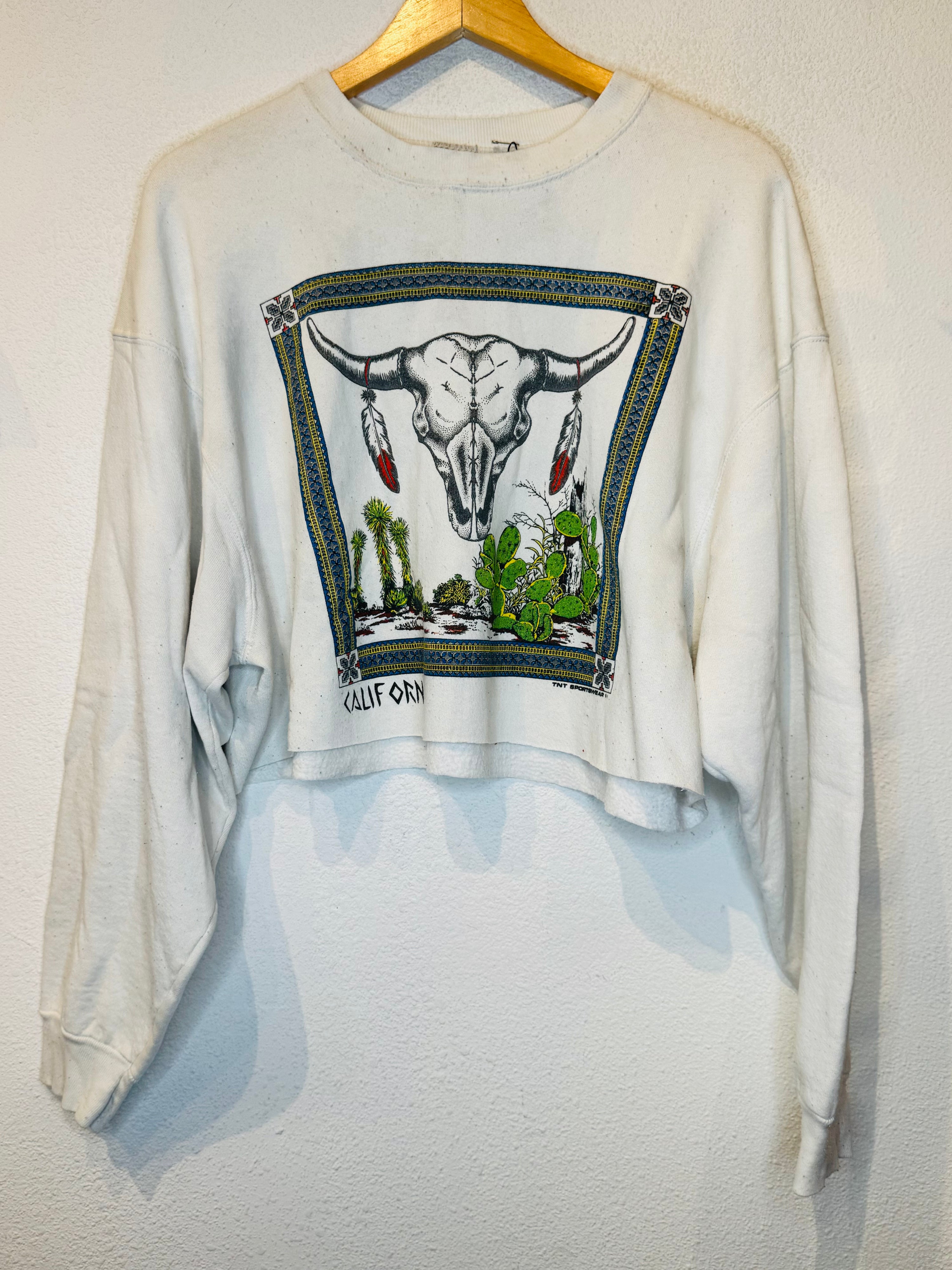 California Vintage Crop Crewneck