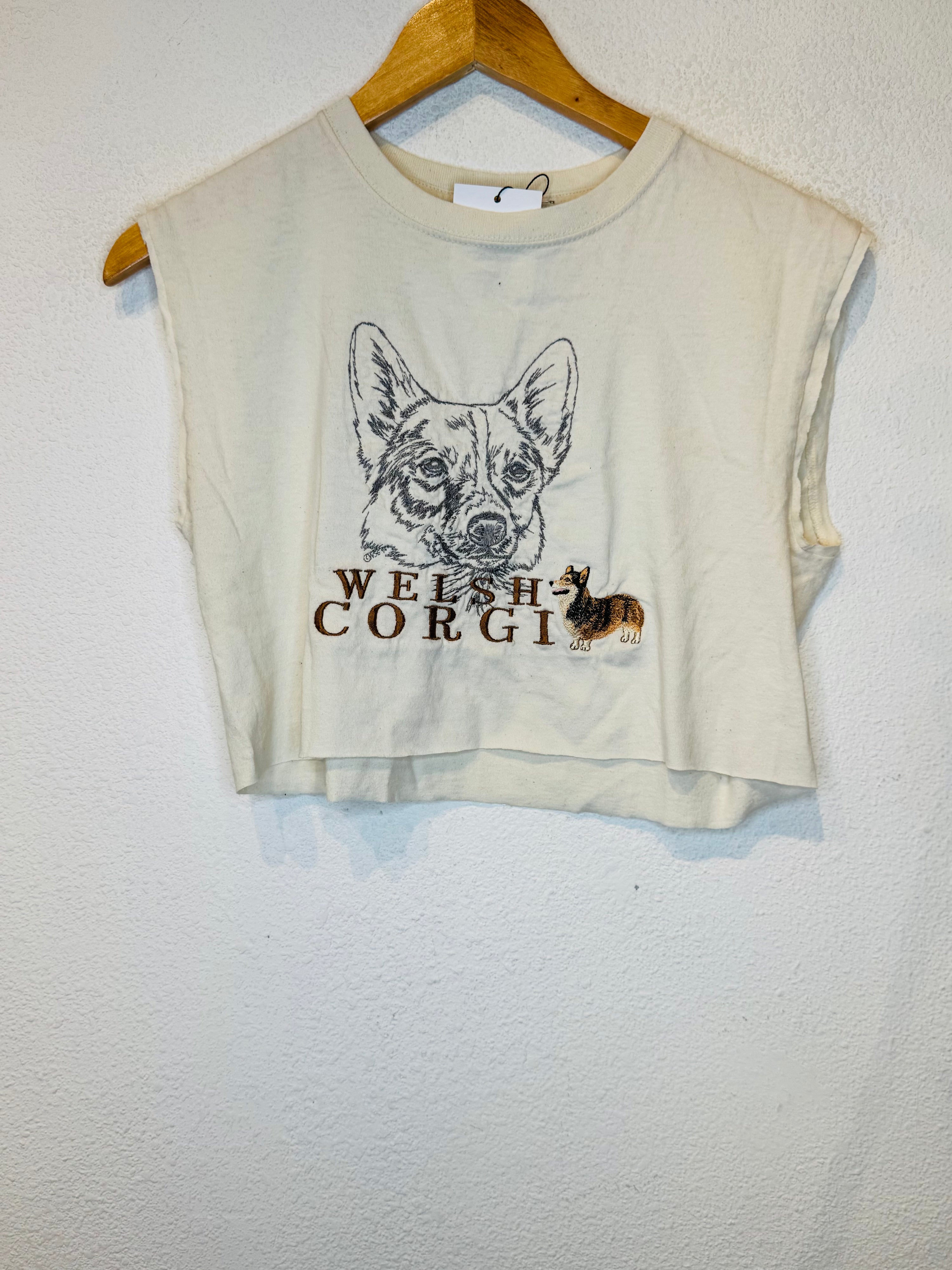 Corgi Vintage Crop Tank