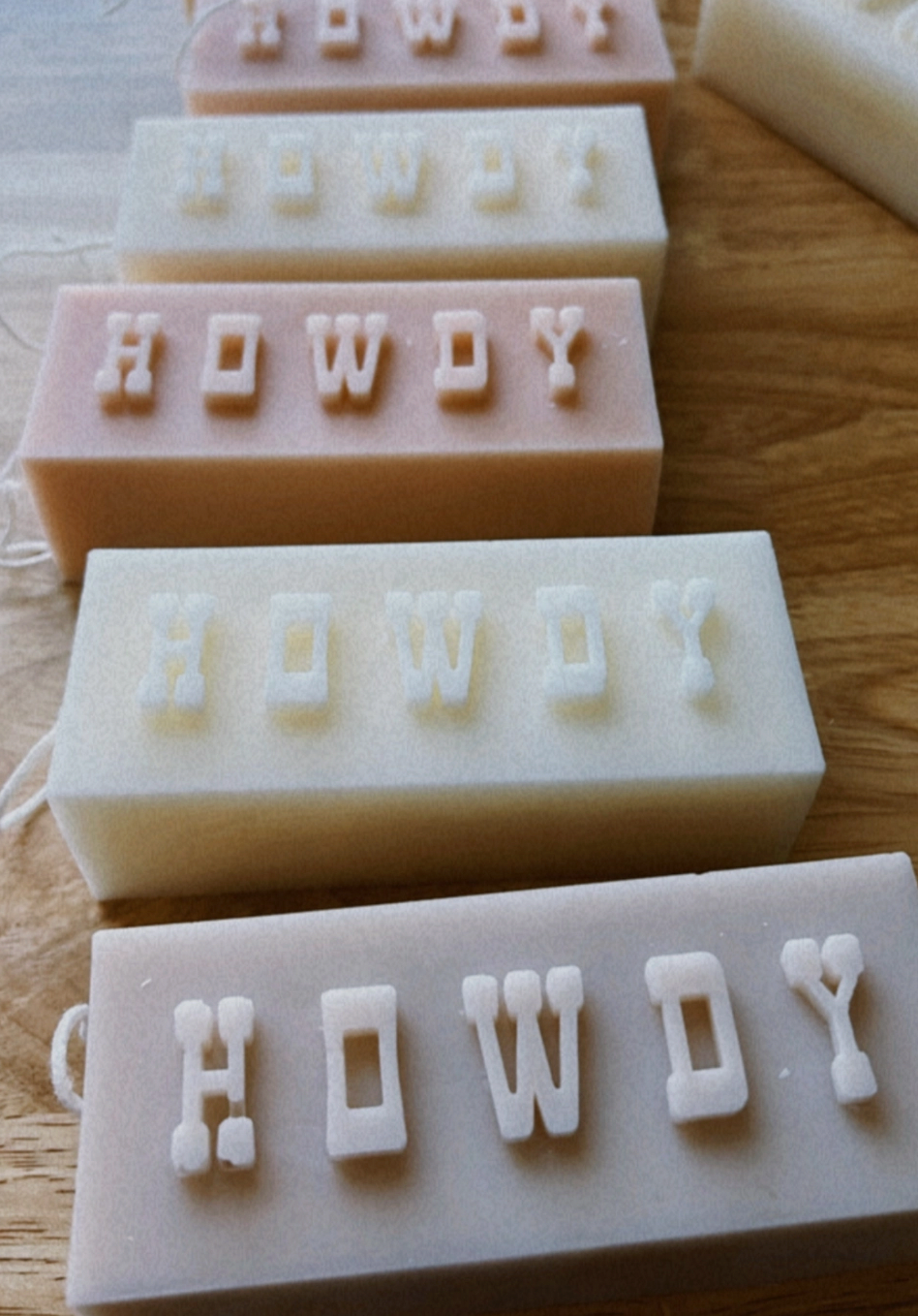 Howdy Block Candle