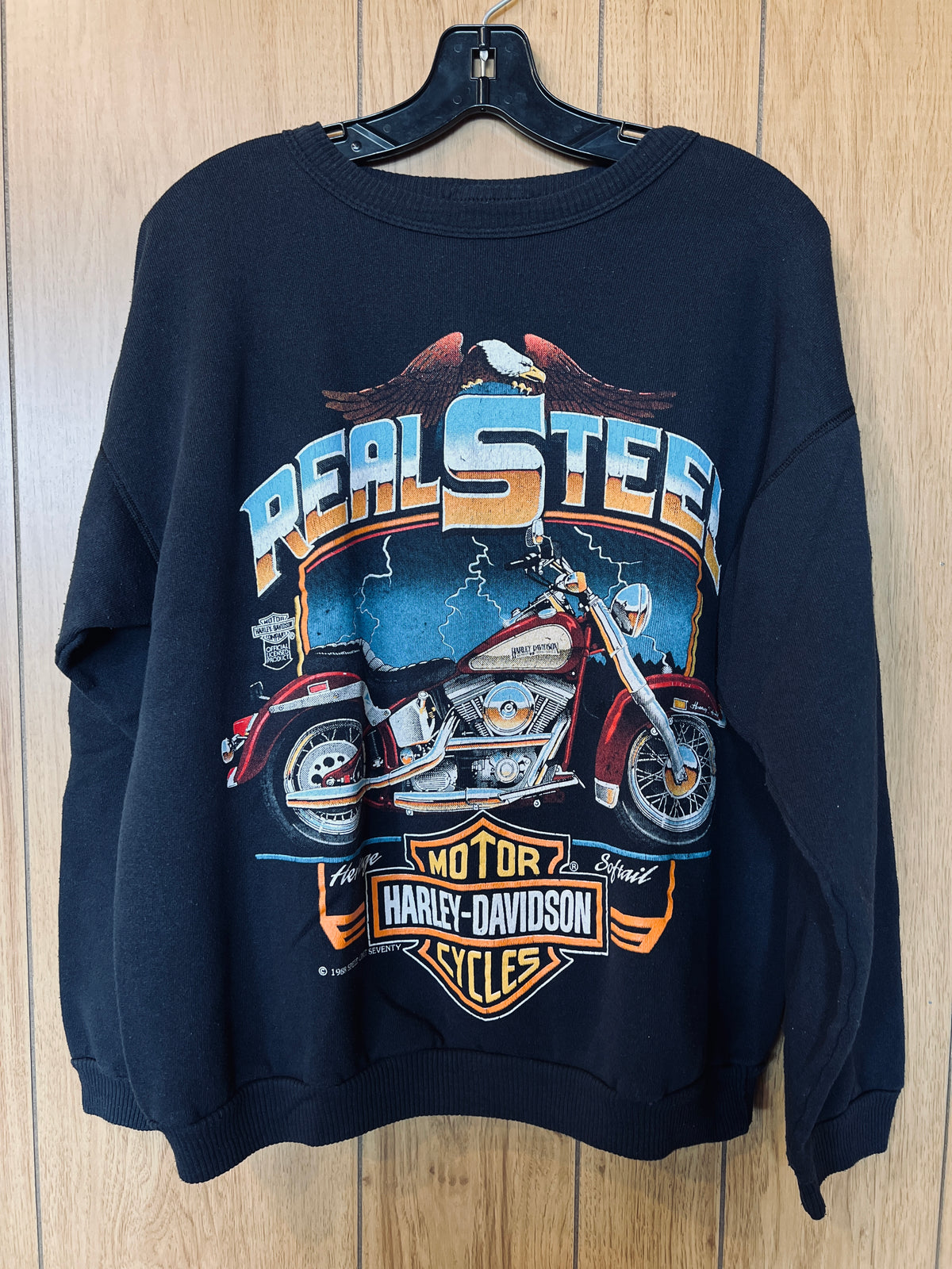 Real Steel 1988 Harley Vintage Crewneck Vintage