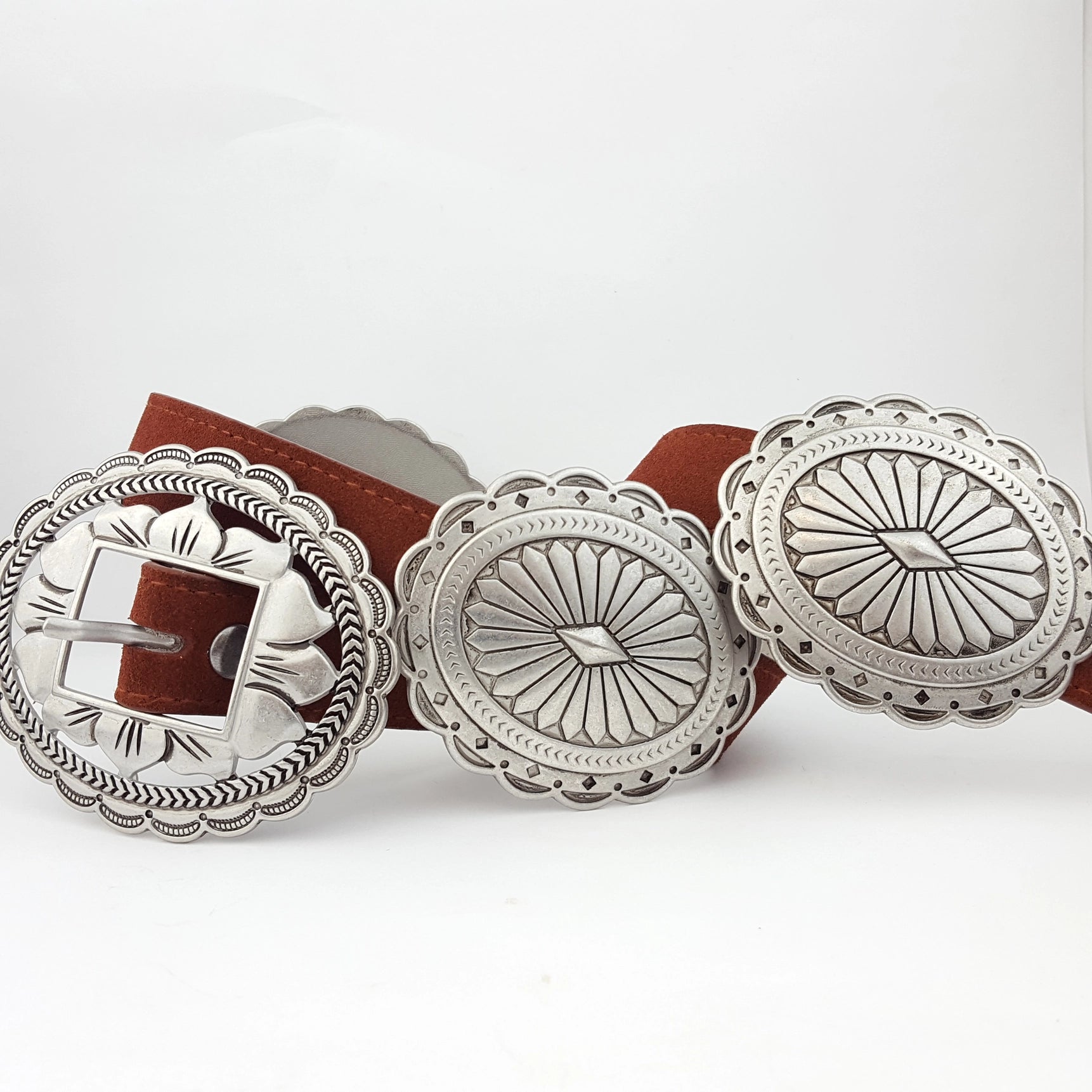 Suede Concho Belt