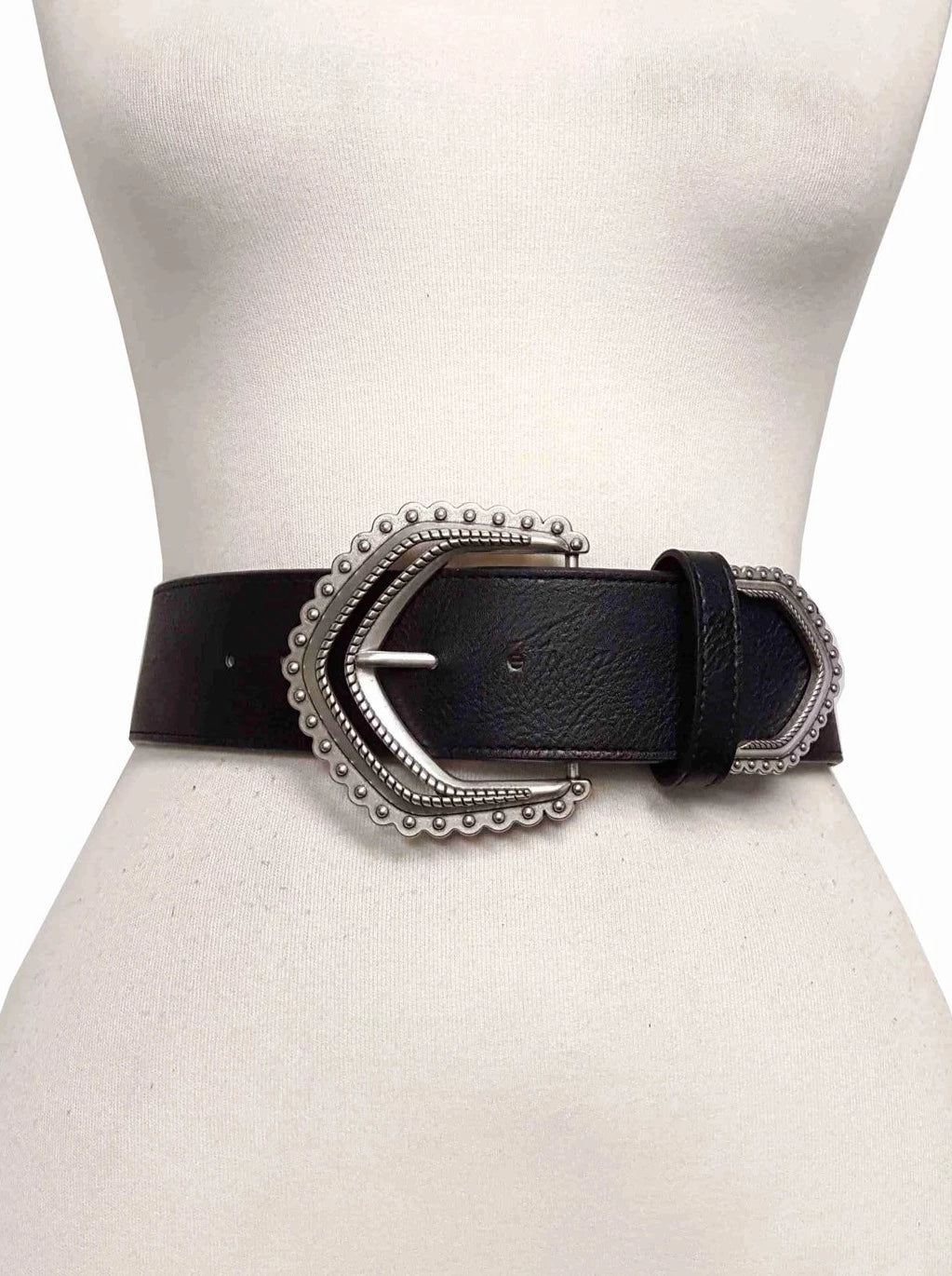 Wide Width Western Buckle Belt