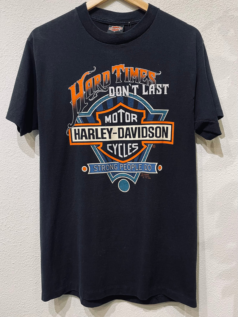 Hard Times 3D Emblem Harley Vintage Tee