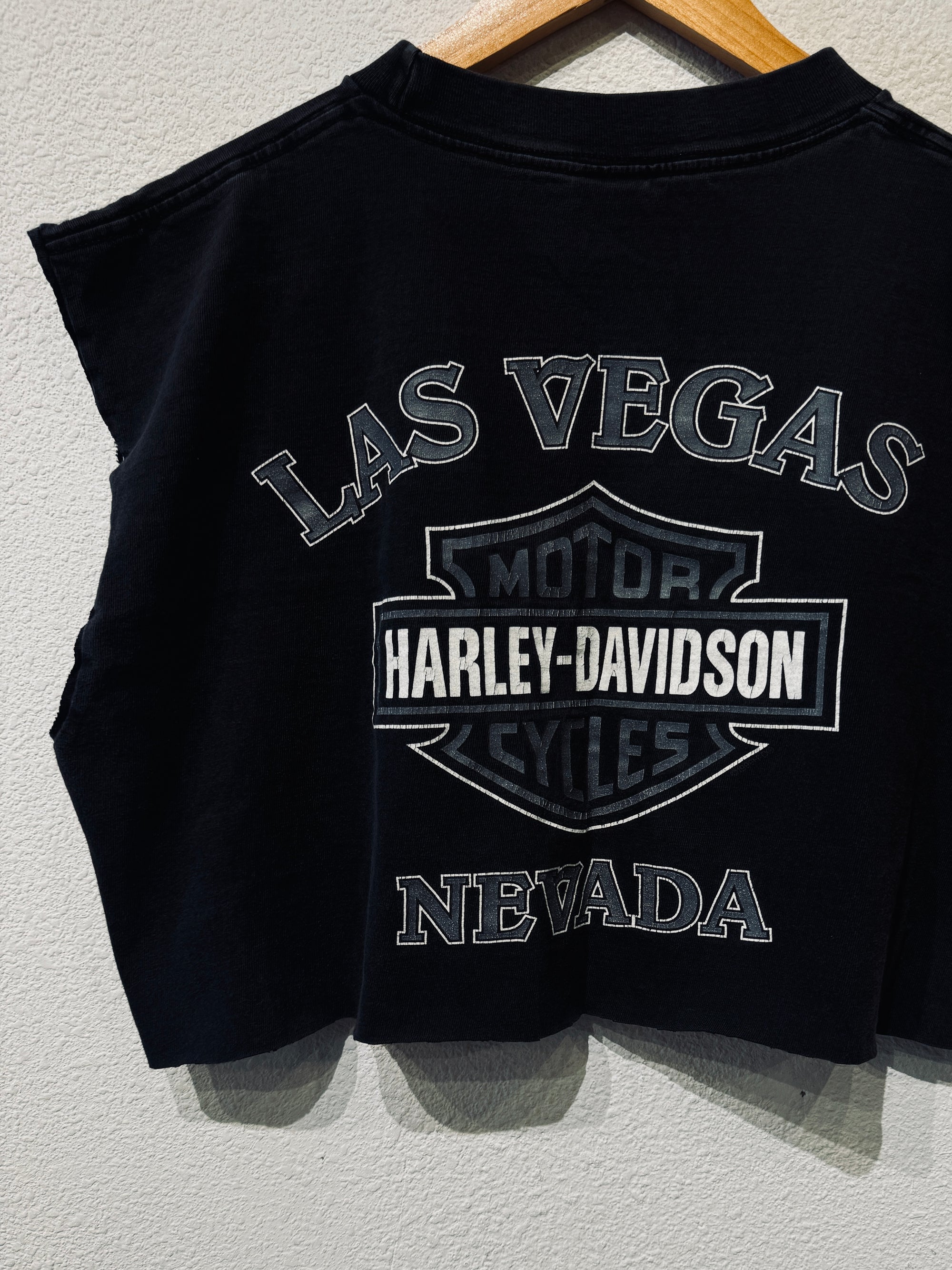 Vegas Harley Vintage Crop Tank