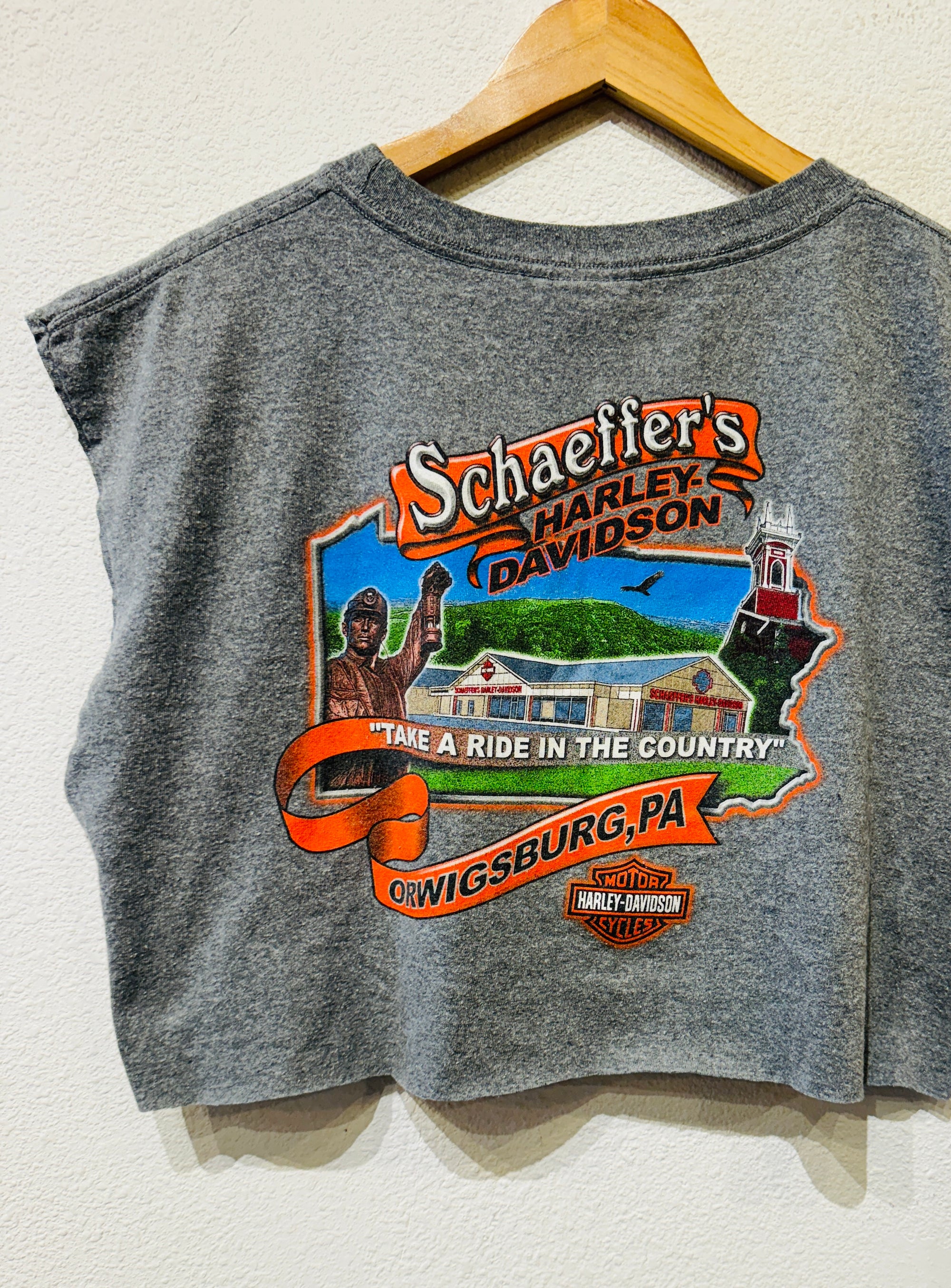 Schaeffers Harley Vintage Crop Tank