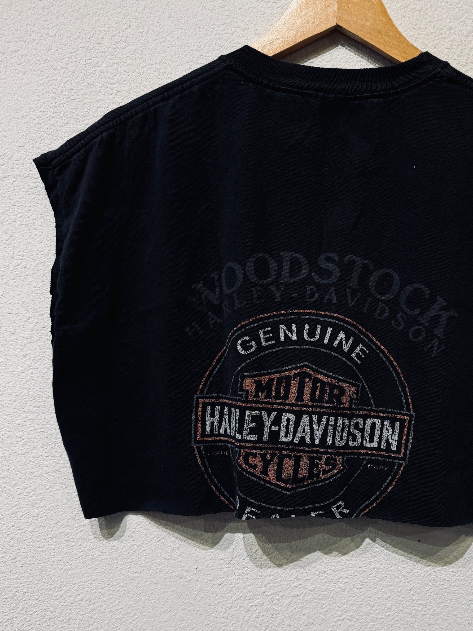 Woodstock Harley Vintage Crop Tank