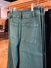 Wide Leg Marine Jeans - Green