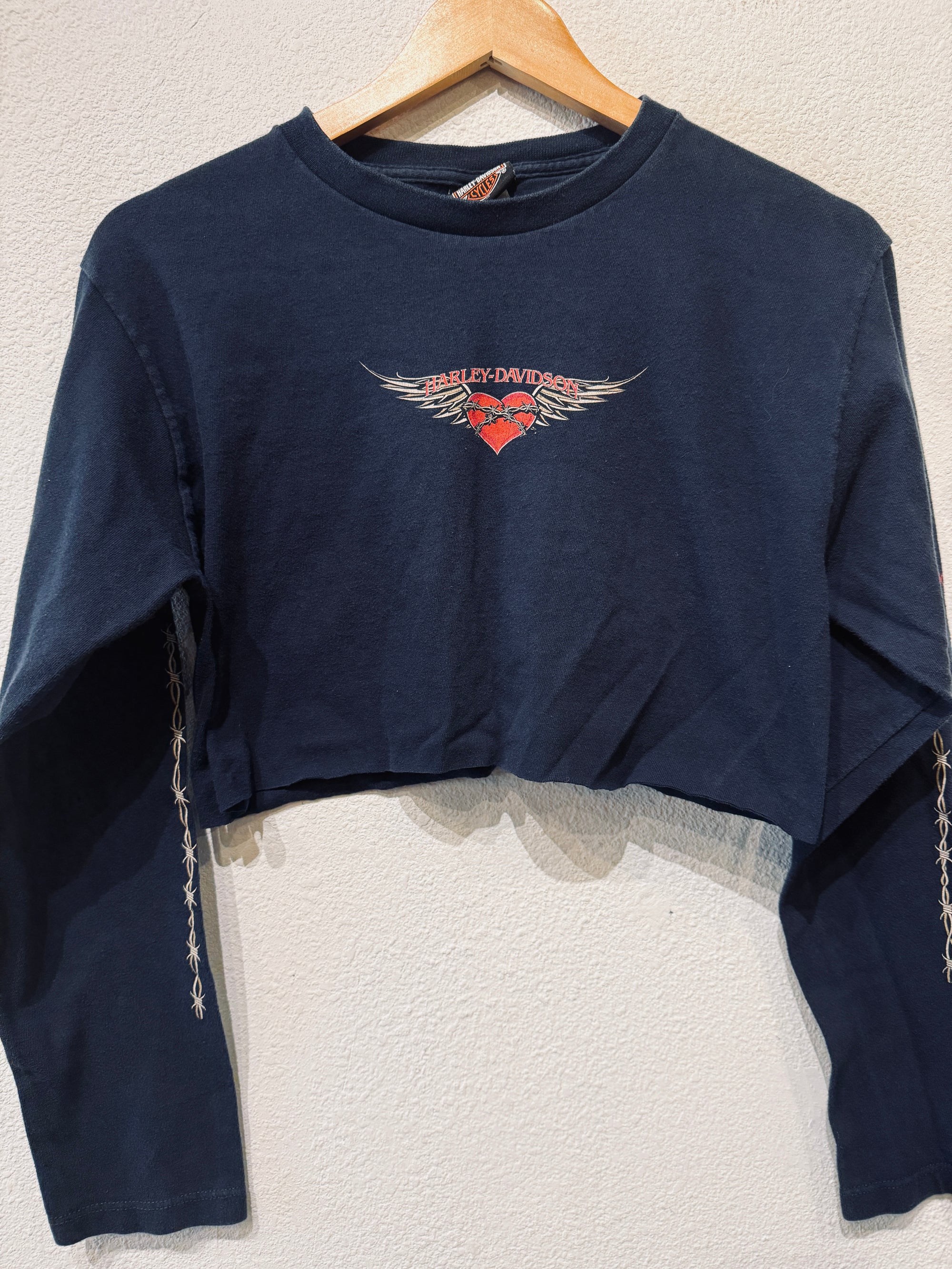 Thunder Creek Harley Crop Vintage Long Sleeve