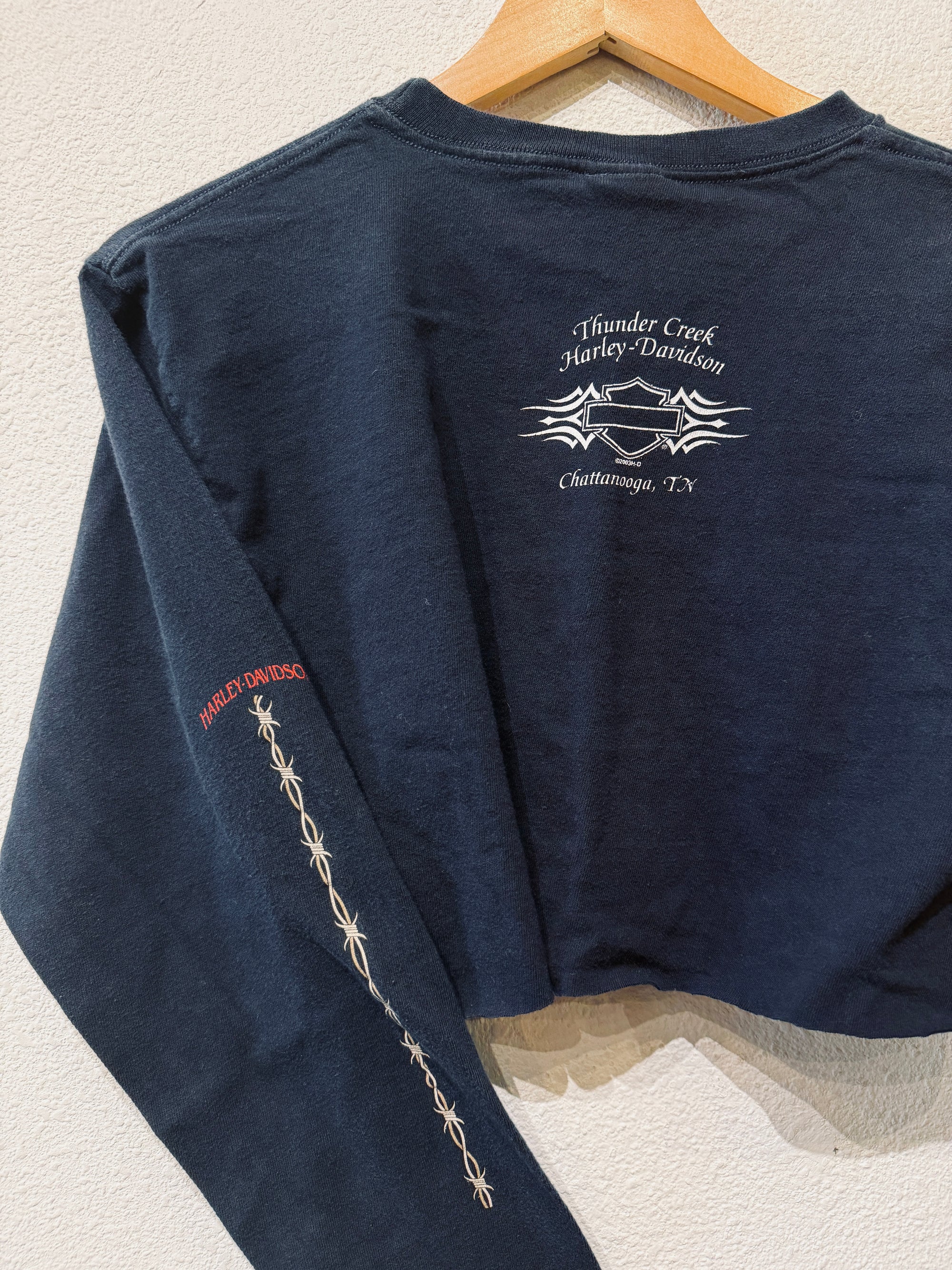 Thunder Creek Harley Crop Vintage Long Sleeve