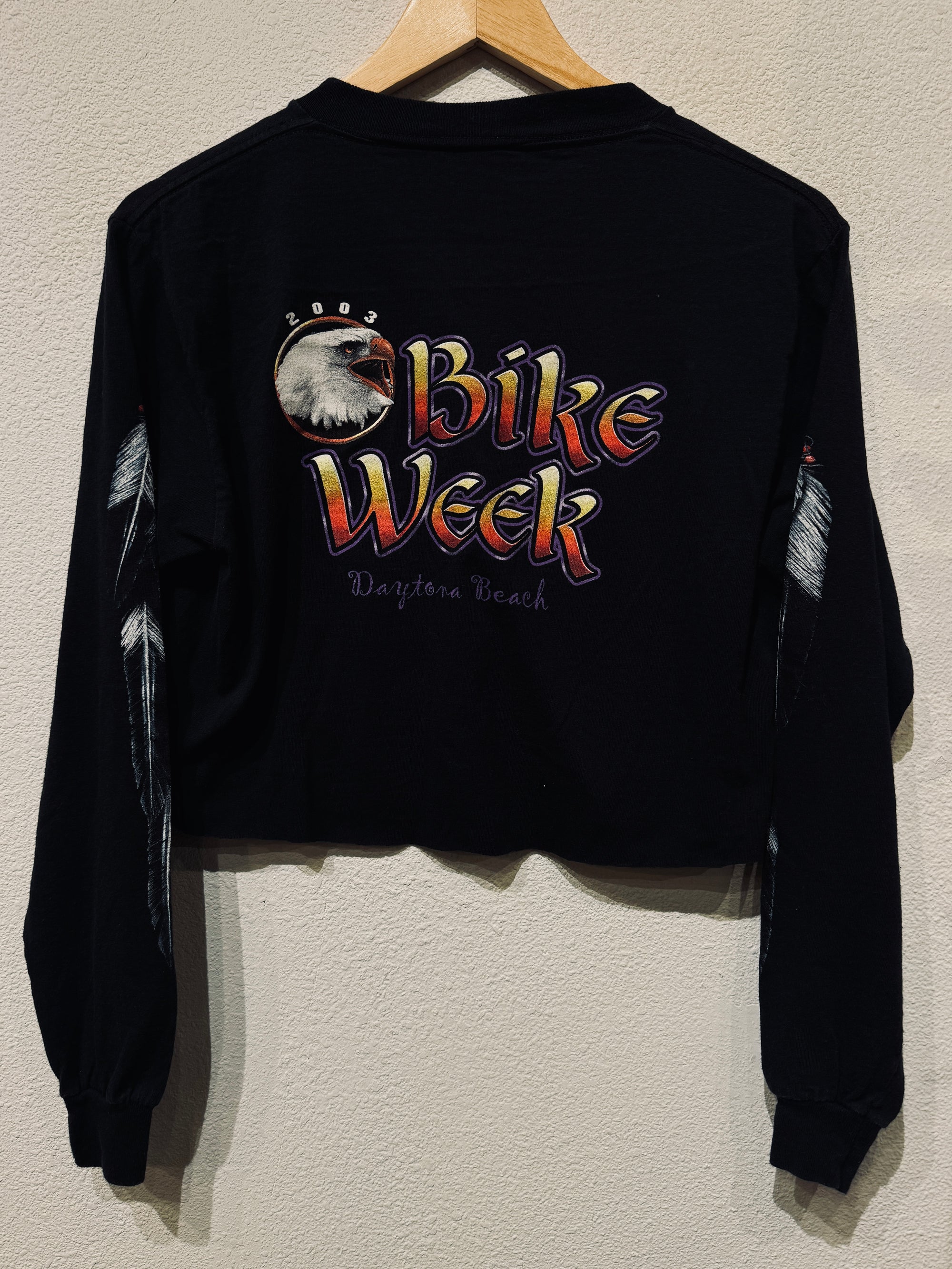 Bike Week Vintage Crop Long Sleeve