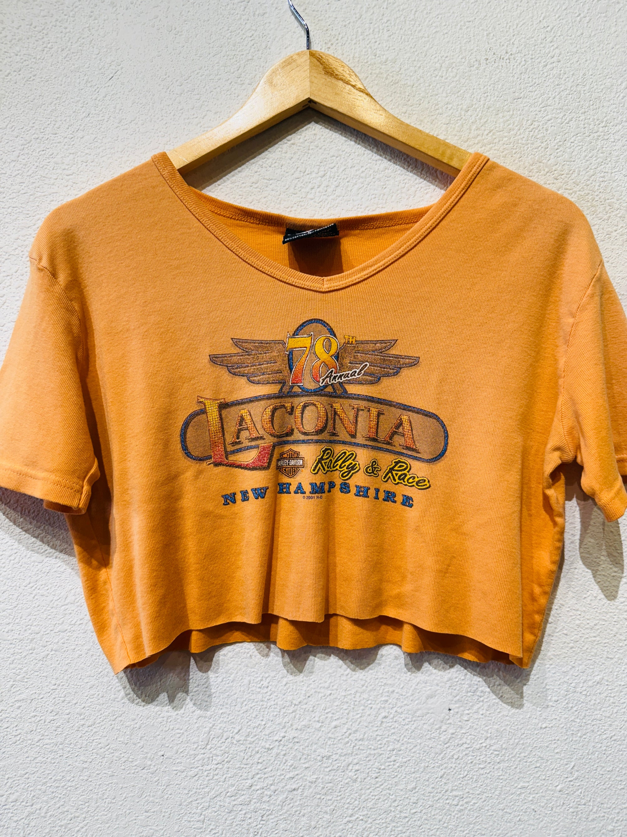 Laconia Harley Vintage Crop Tee