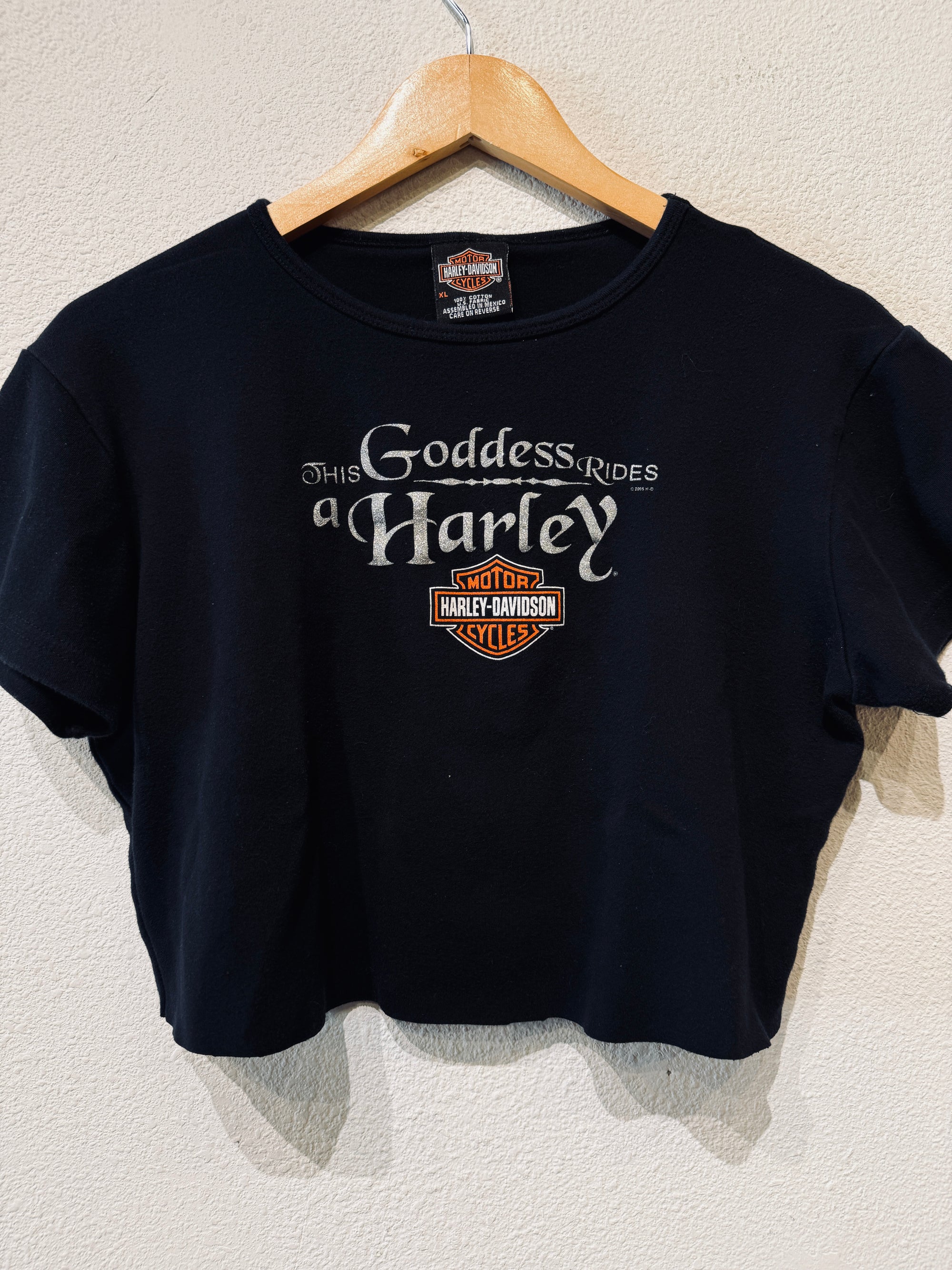 Goddess Harley Vintage Crop Tee