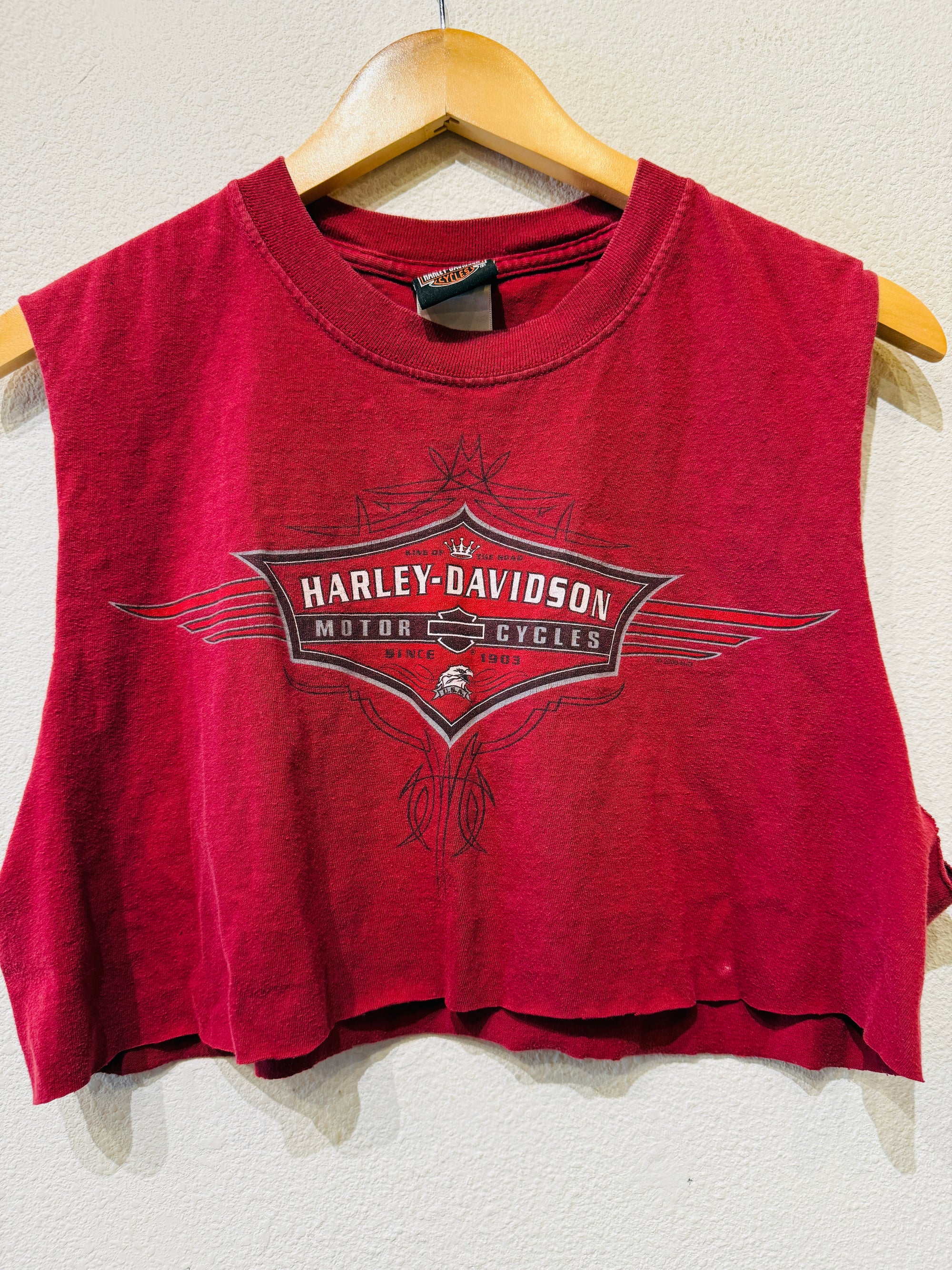 Vegas Harley Vintage Crop Tank