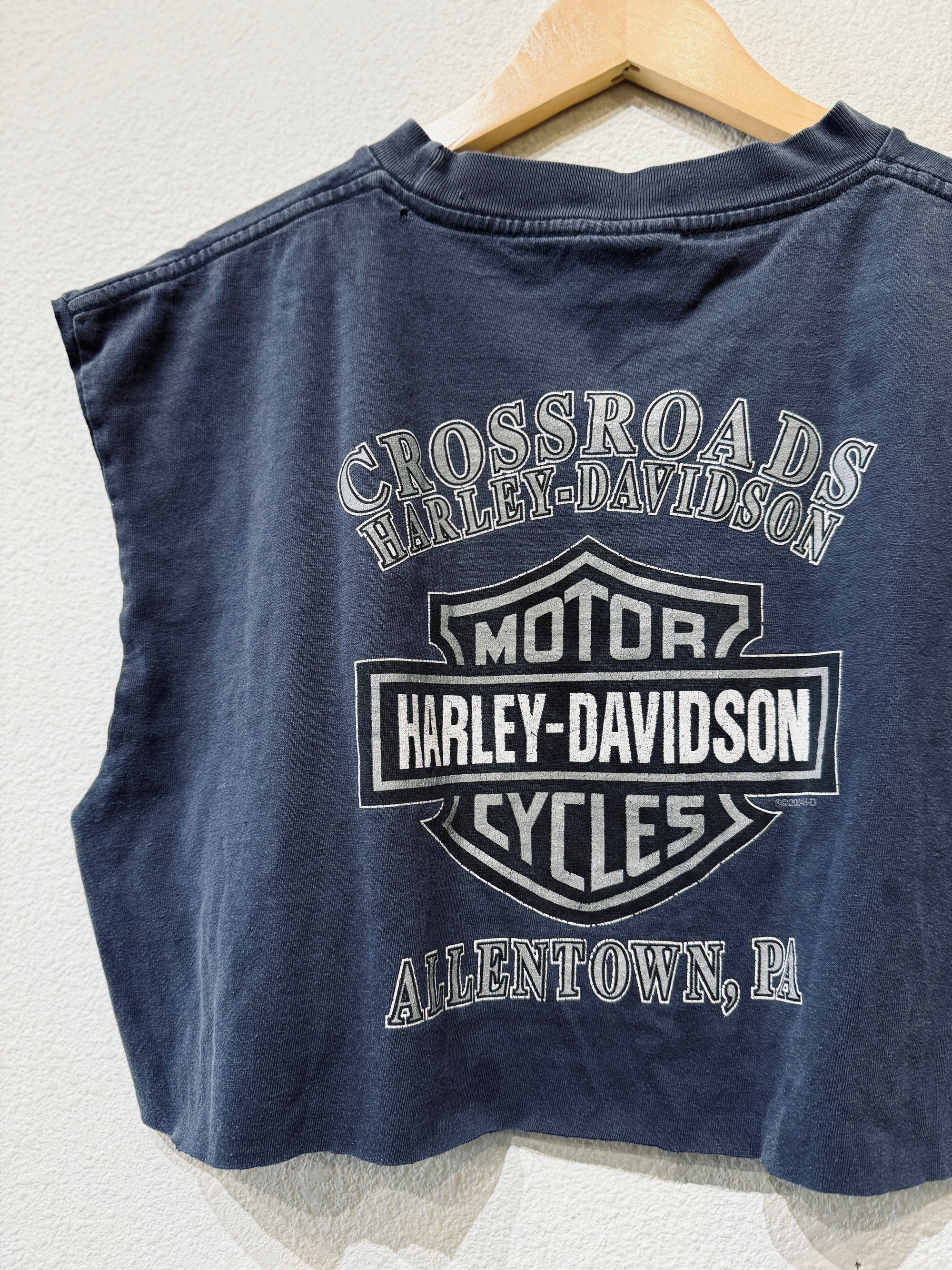 Crossroads Harley Vintage Crop Tank