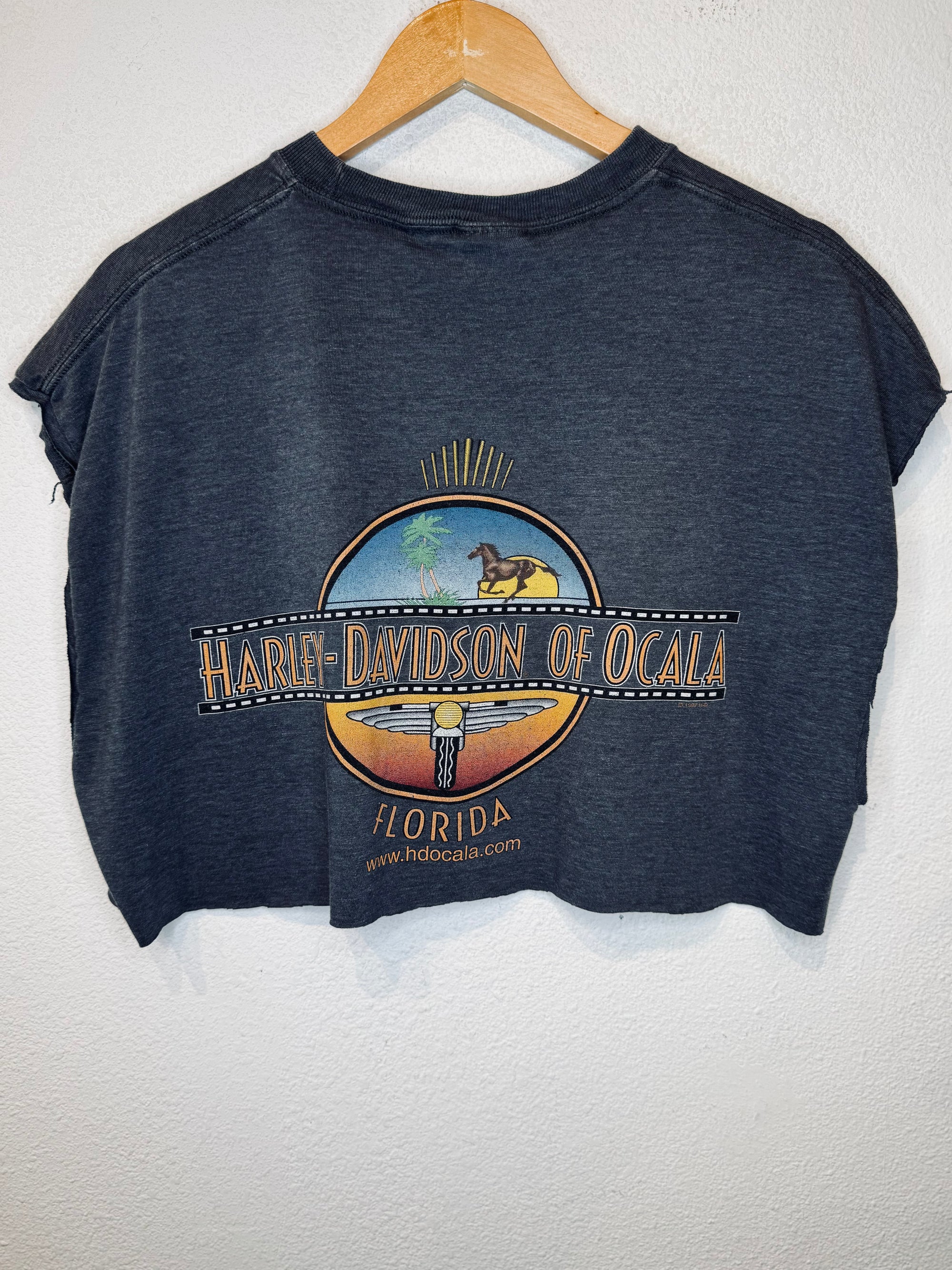 Iron Rebel Harley Vintage Crop Tank