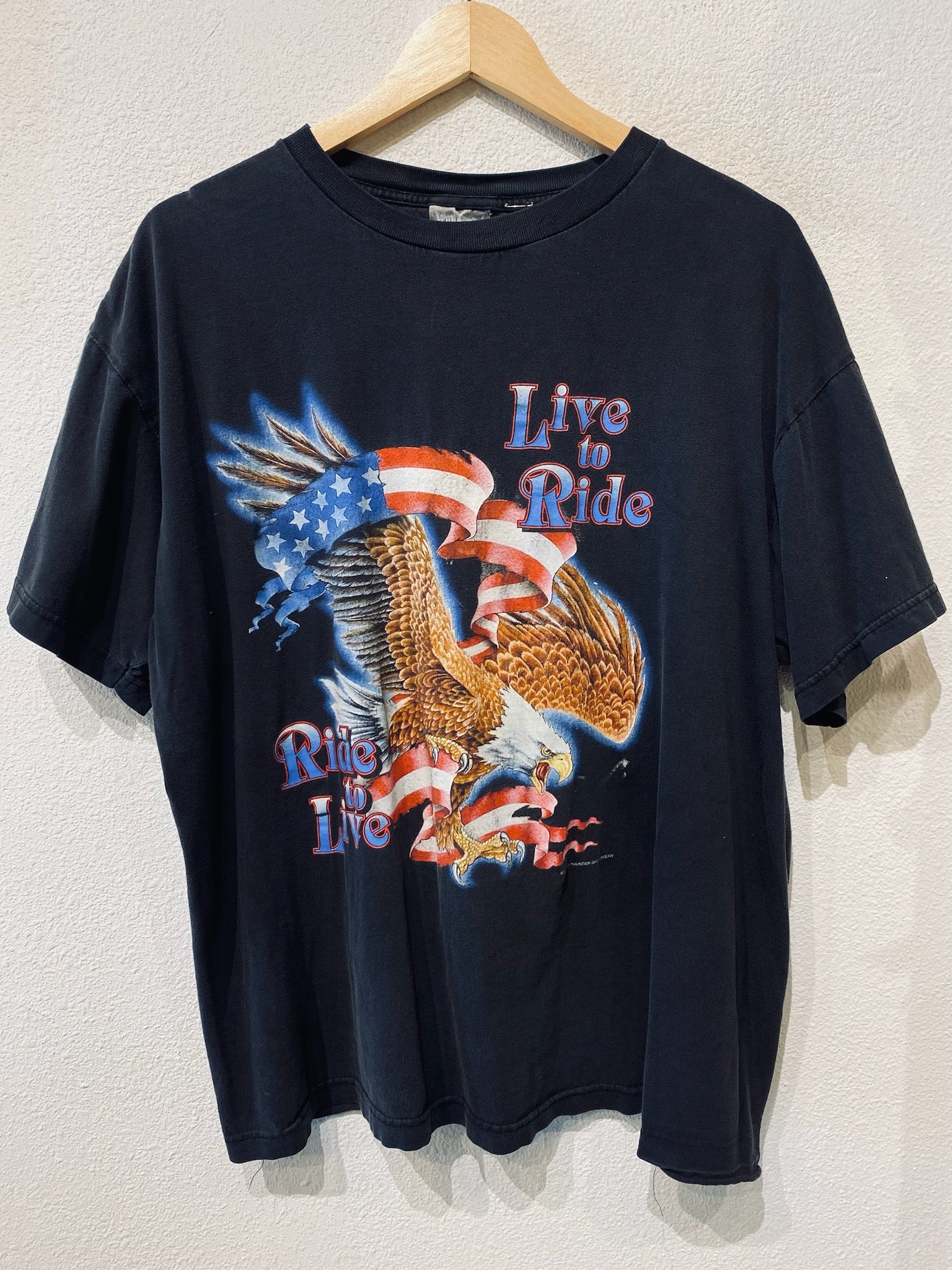 Live to Ride Eagle Vintage Tee