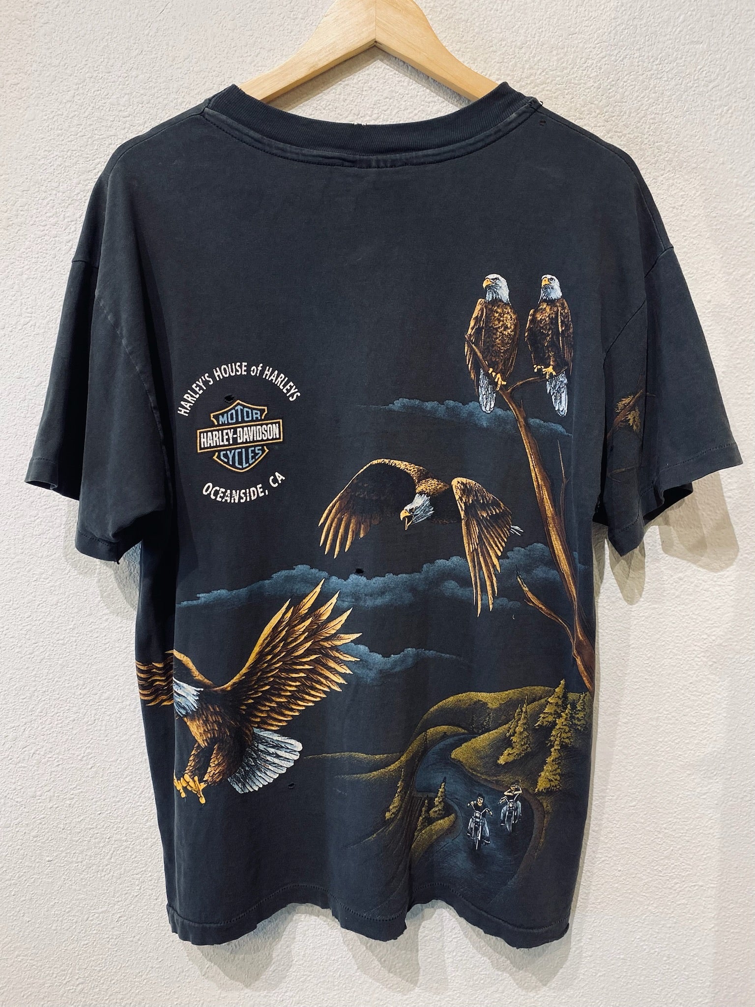 Soaring High Eagles Harley Vintage Tee