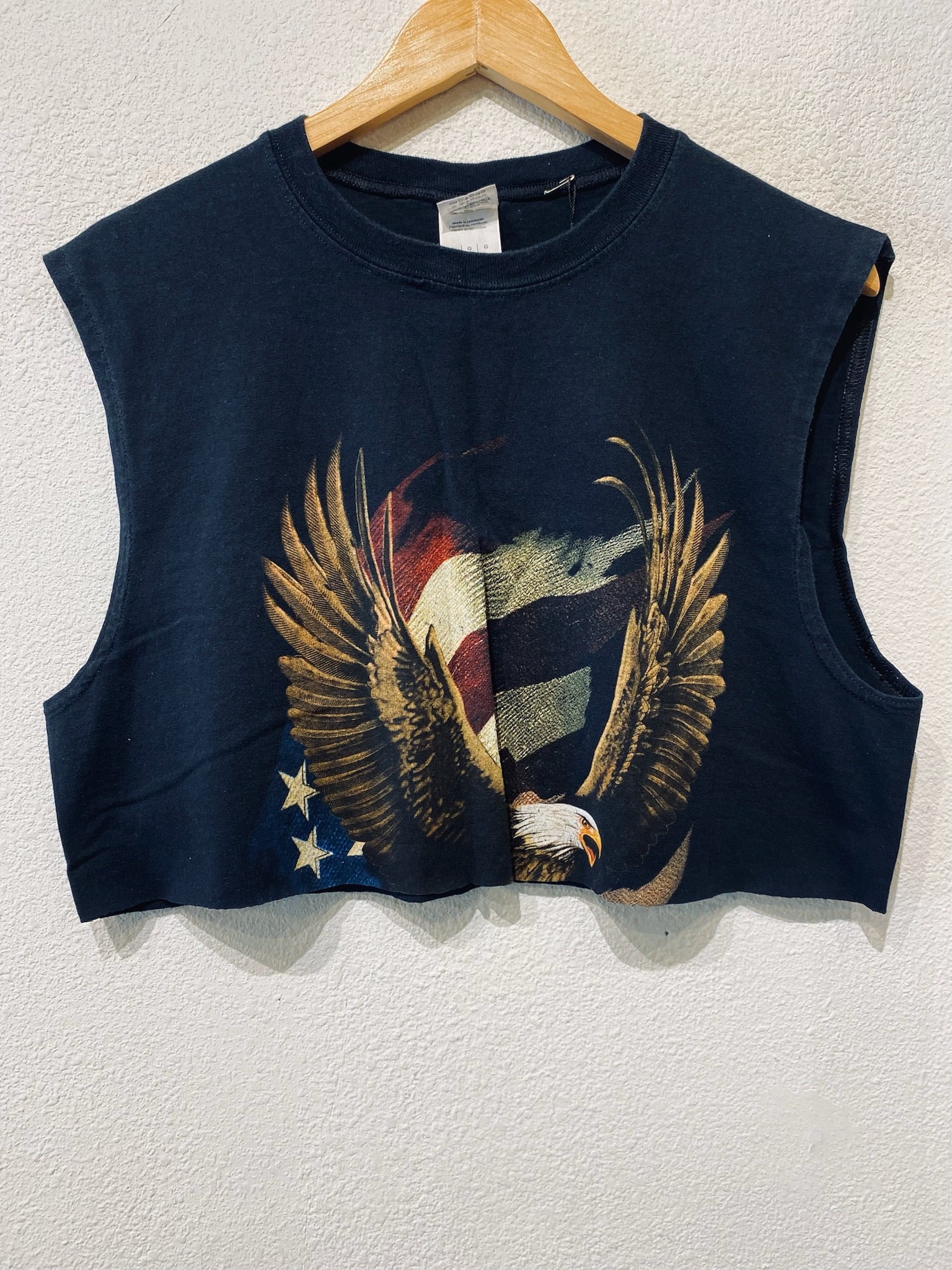 Eagle Flag Vintage Crop Tank