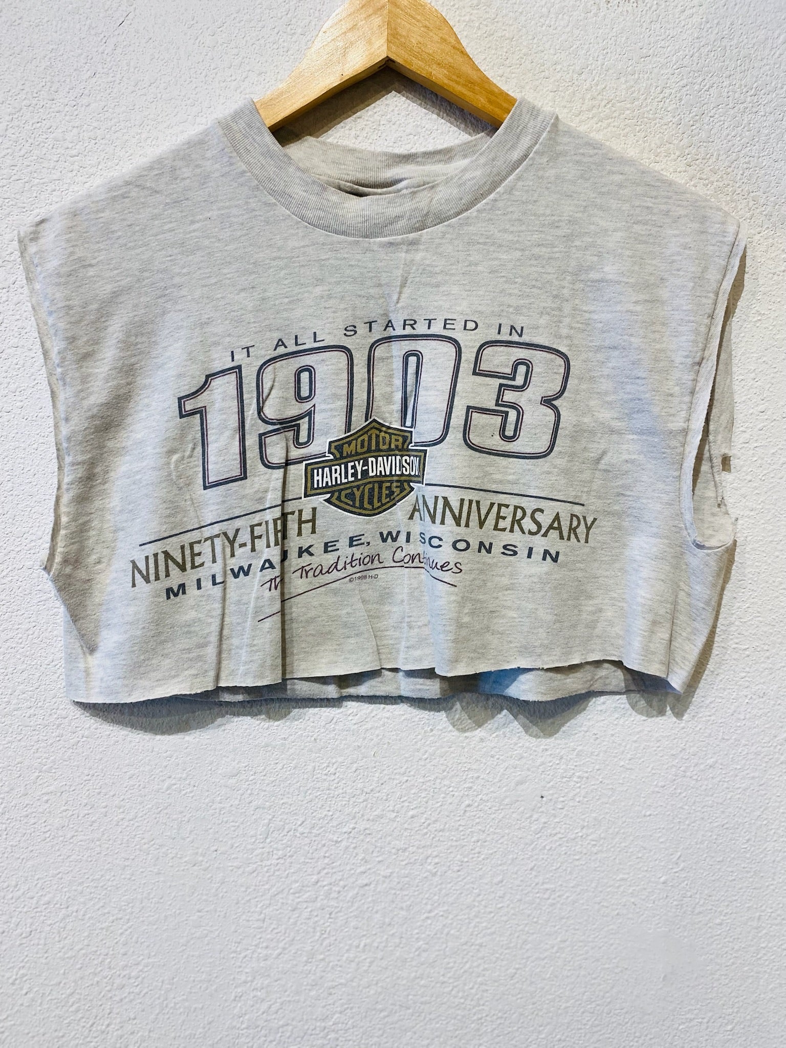 Wisconsin Harley Vintage Crop Tank