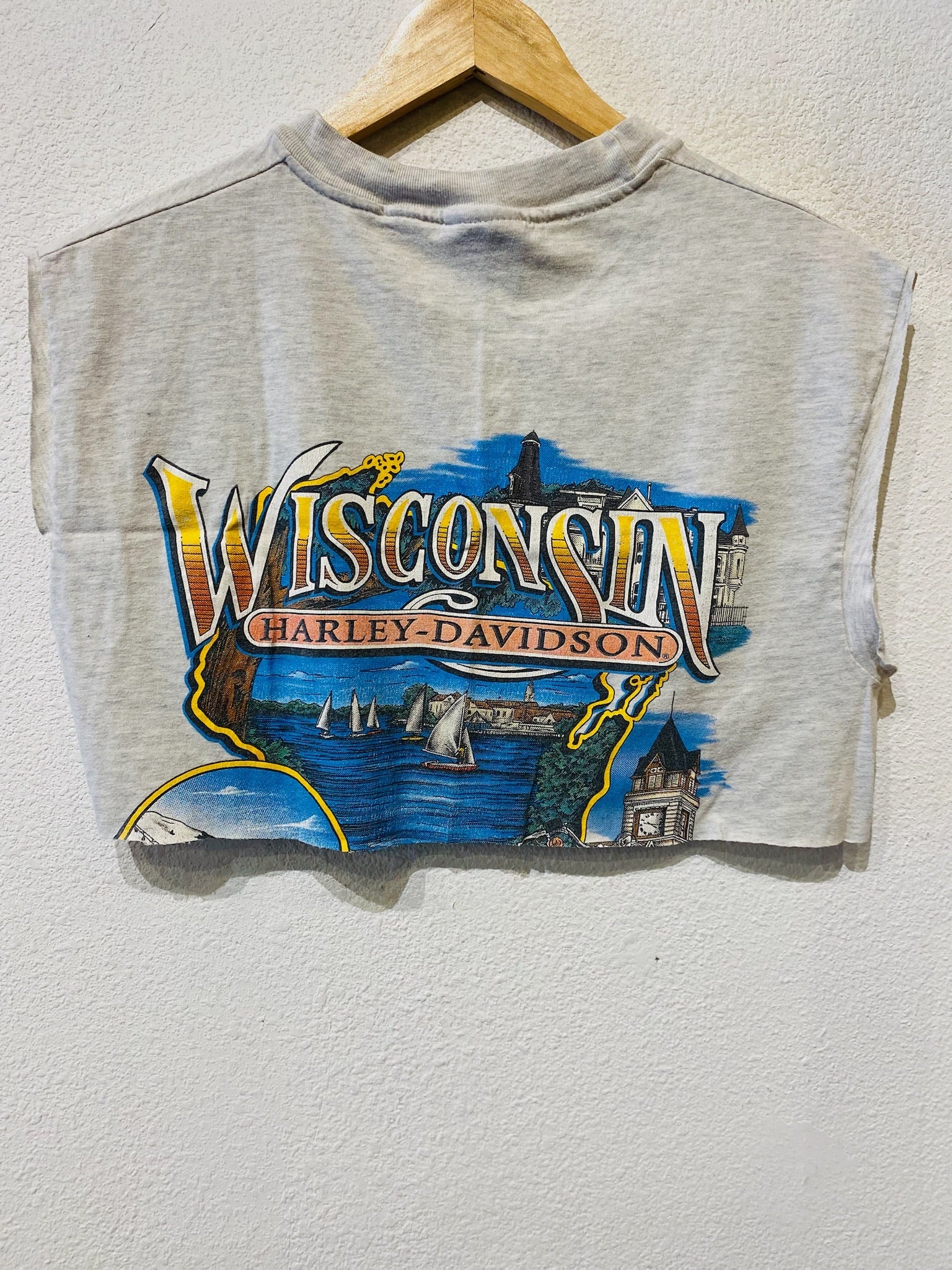 Wisconsin Harley Vintage Crop Tank
