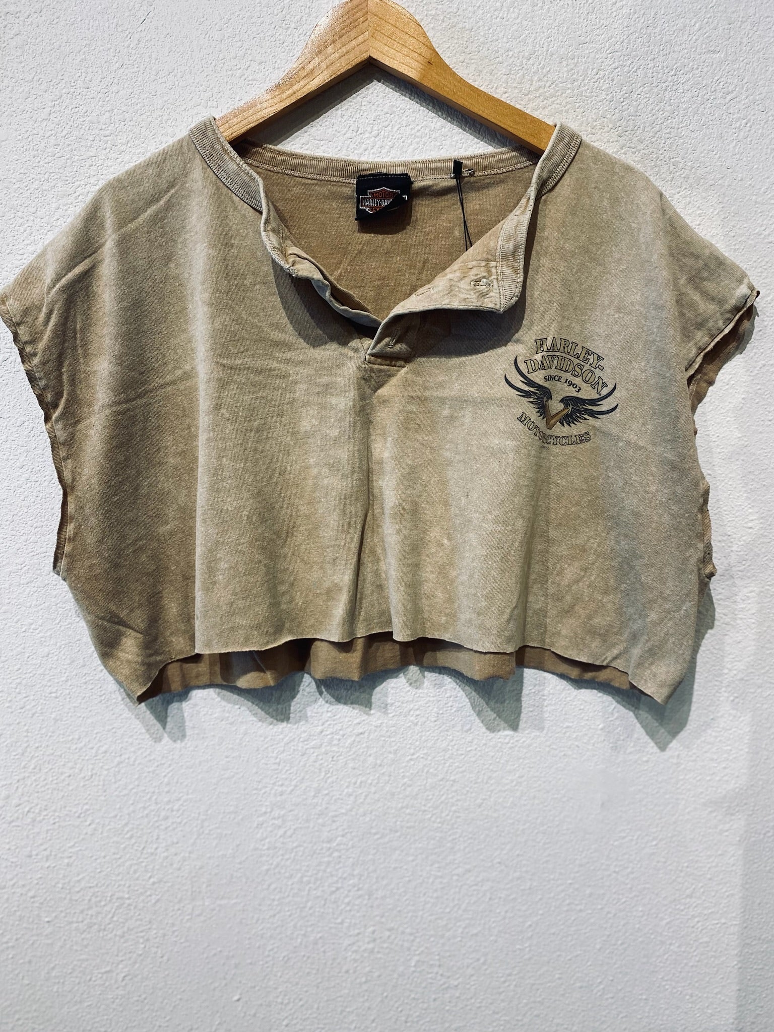 Button Harley Vintage Crop Tank