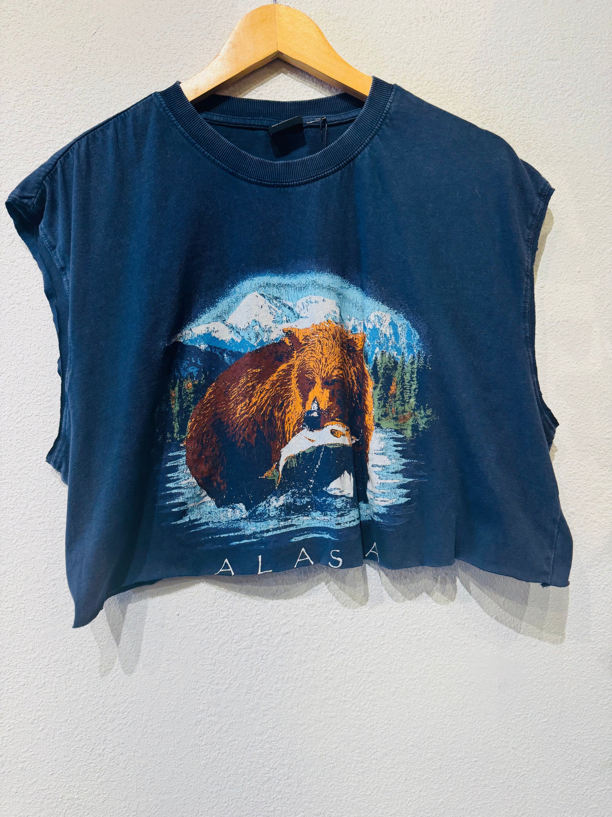 Alaska Bear Vintage Crop Tank