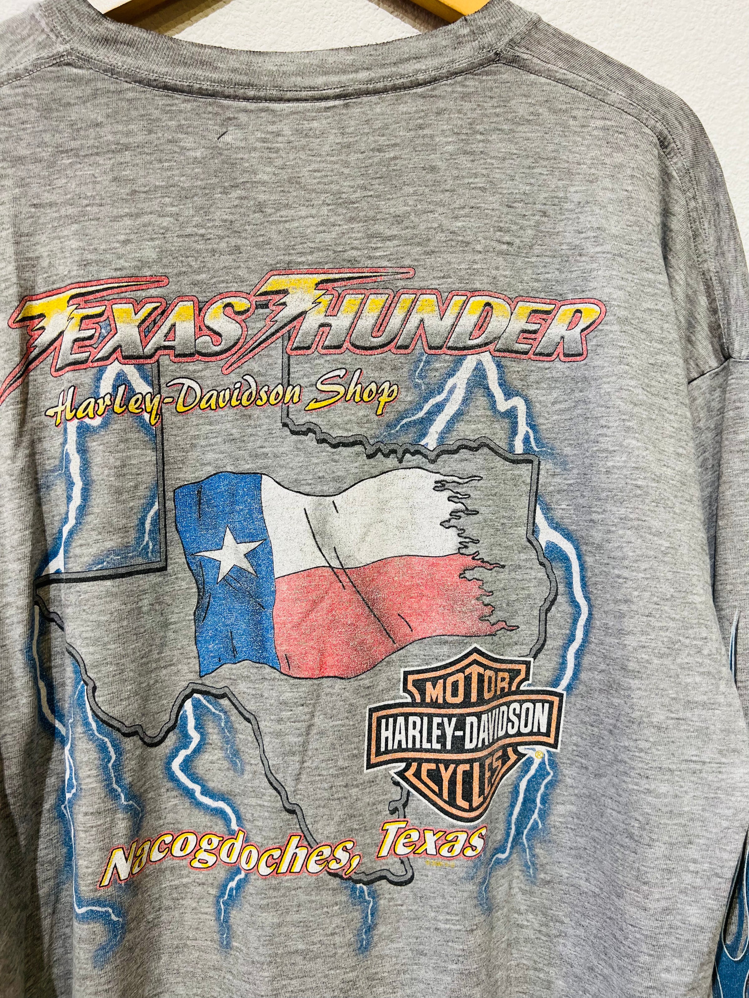 Texas Thunder Harley Vintage Long Sleeve