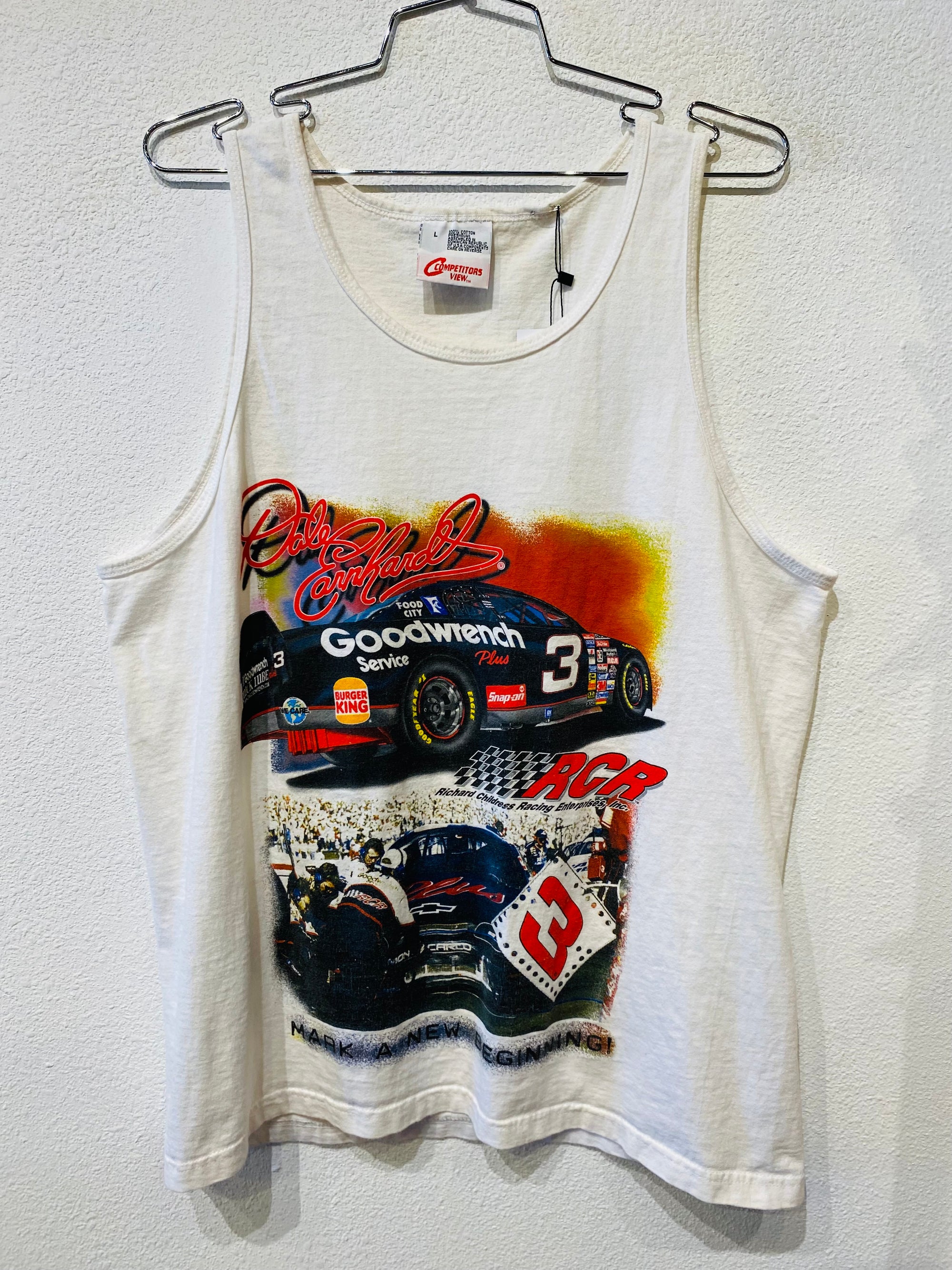 Dale Earnhardt New Beginning Vintage Tank - Burnout