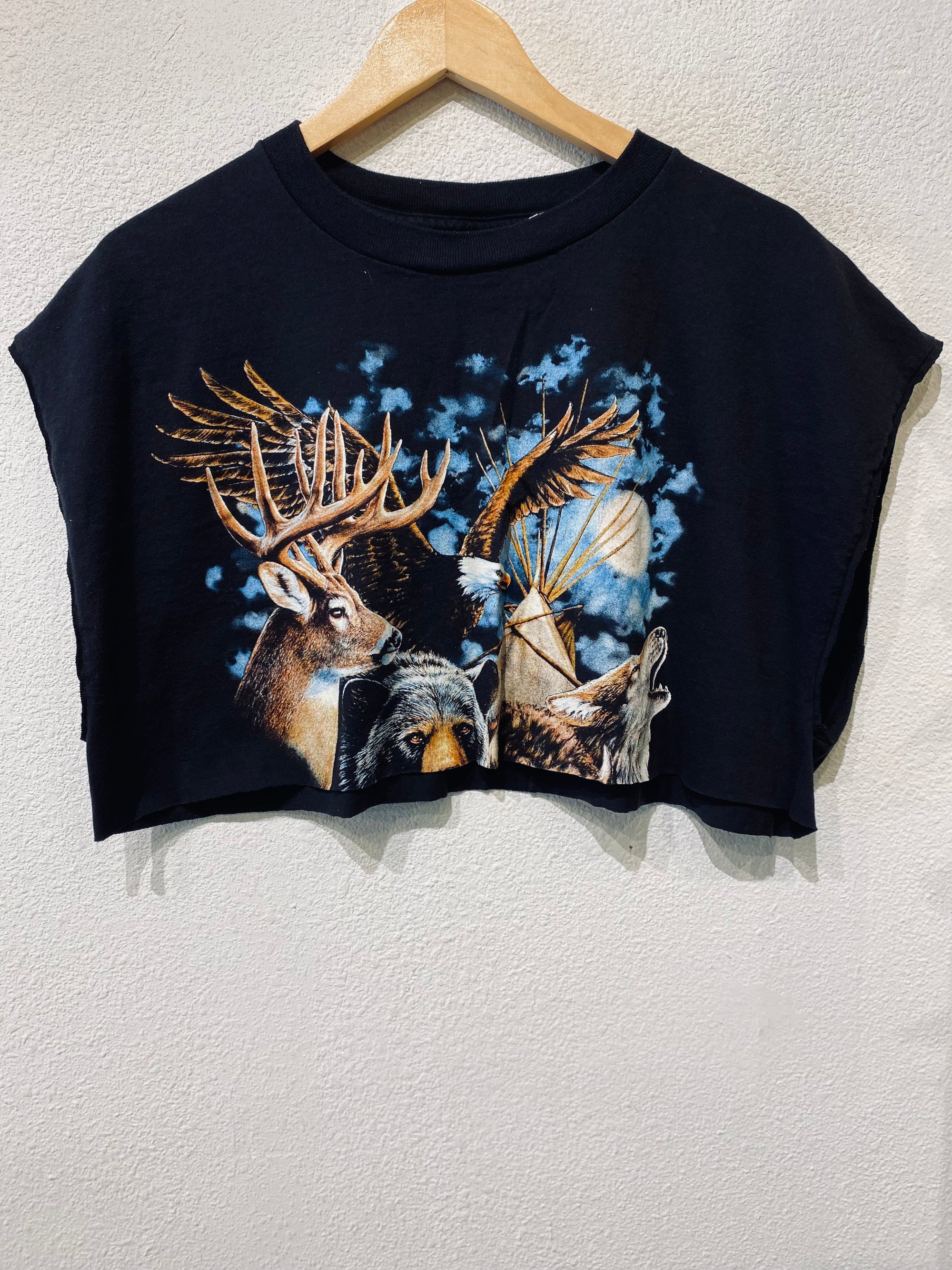 Animals Vintage Crop Tank