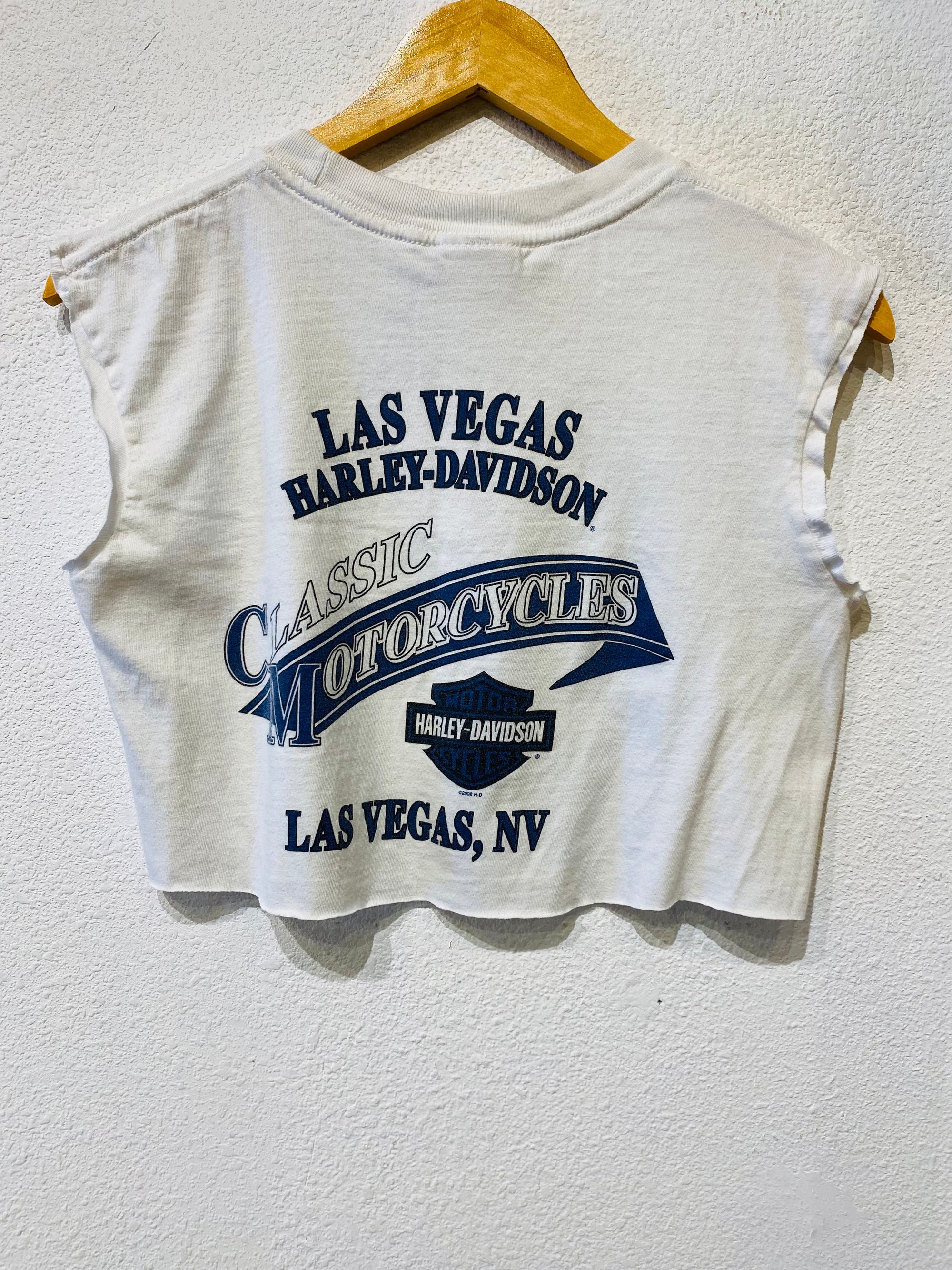 Vegas Harley Vintage Crop Tank