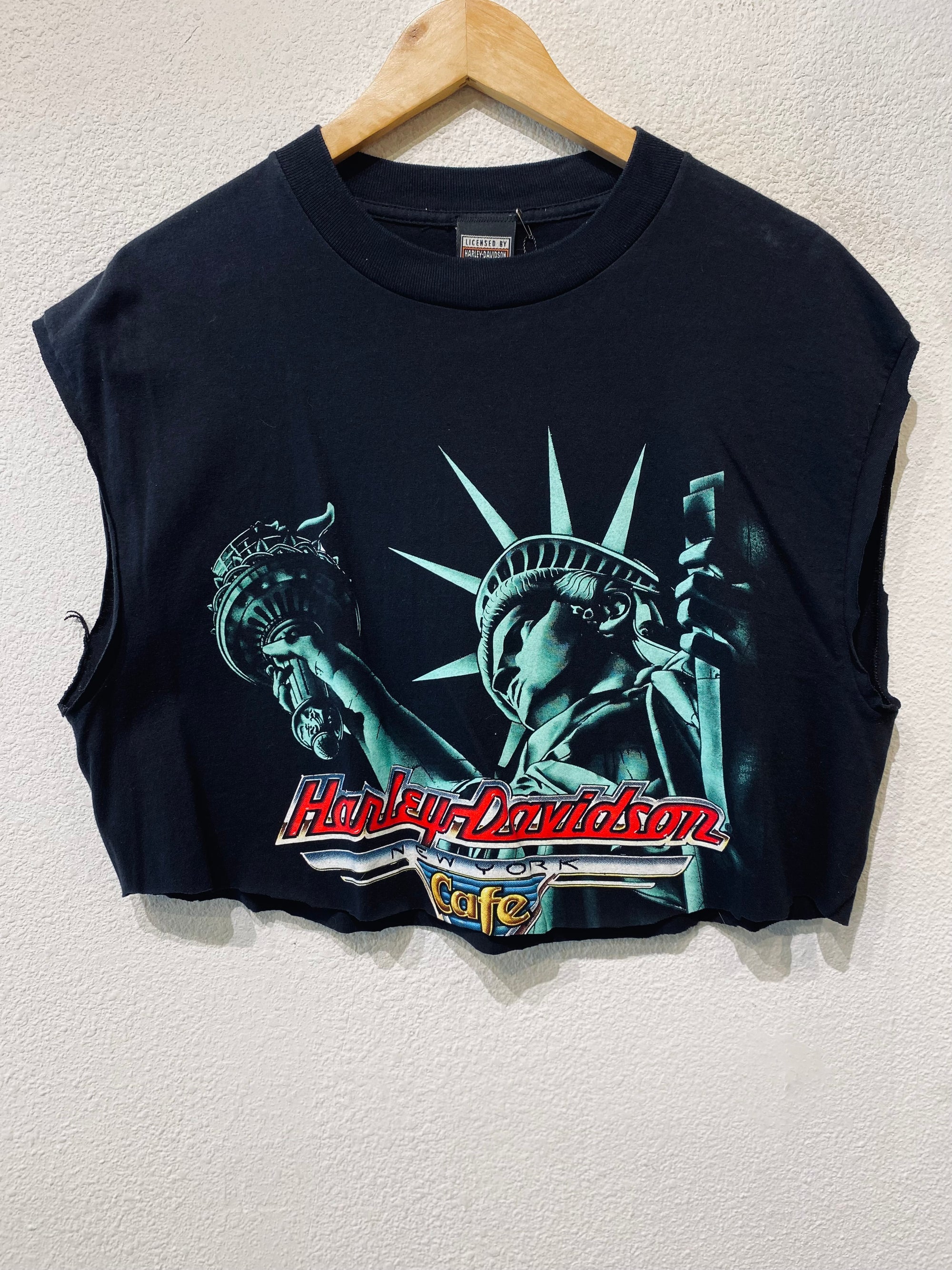 NY Cafe Harley Vintage Crop Tank