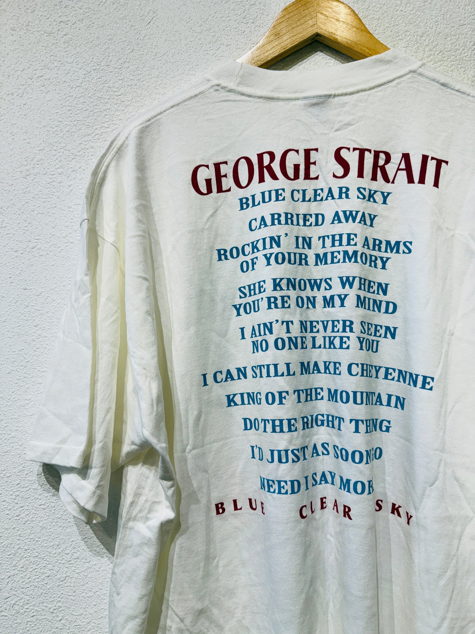 George Strait Blue Clear Sky Vintage Tee