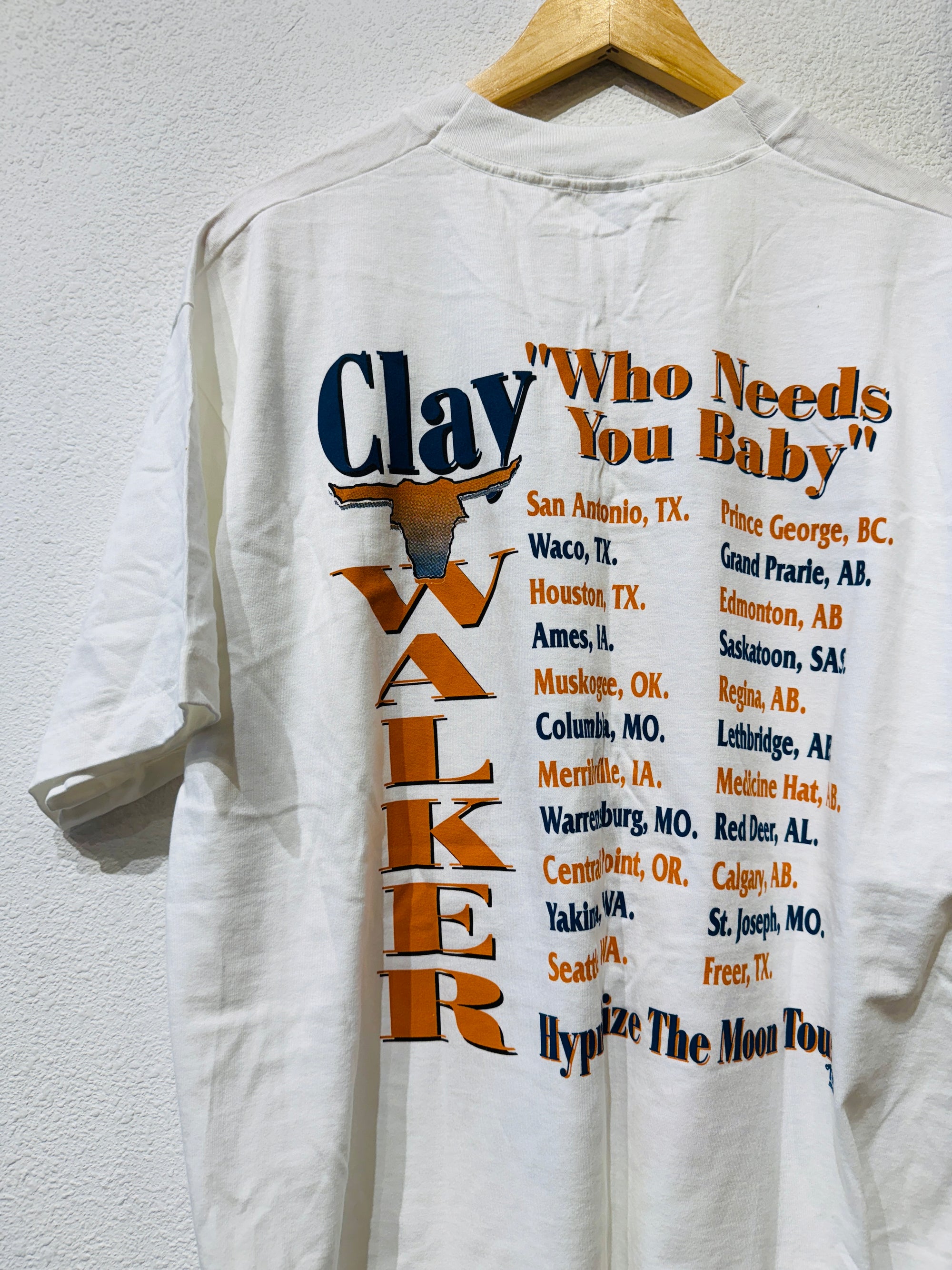 Clay Walker Who Needs You Vintage Tee