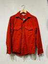 Solid Red Vintage Flannel Shirt
