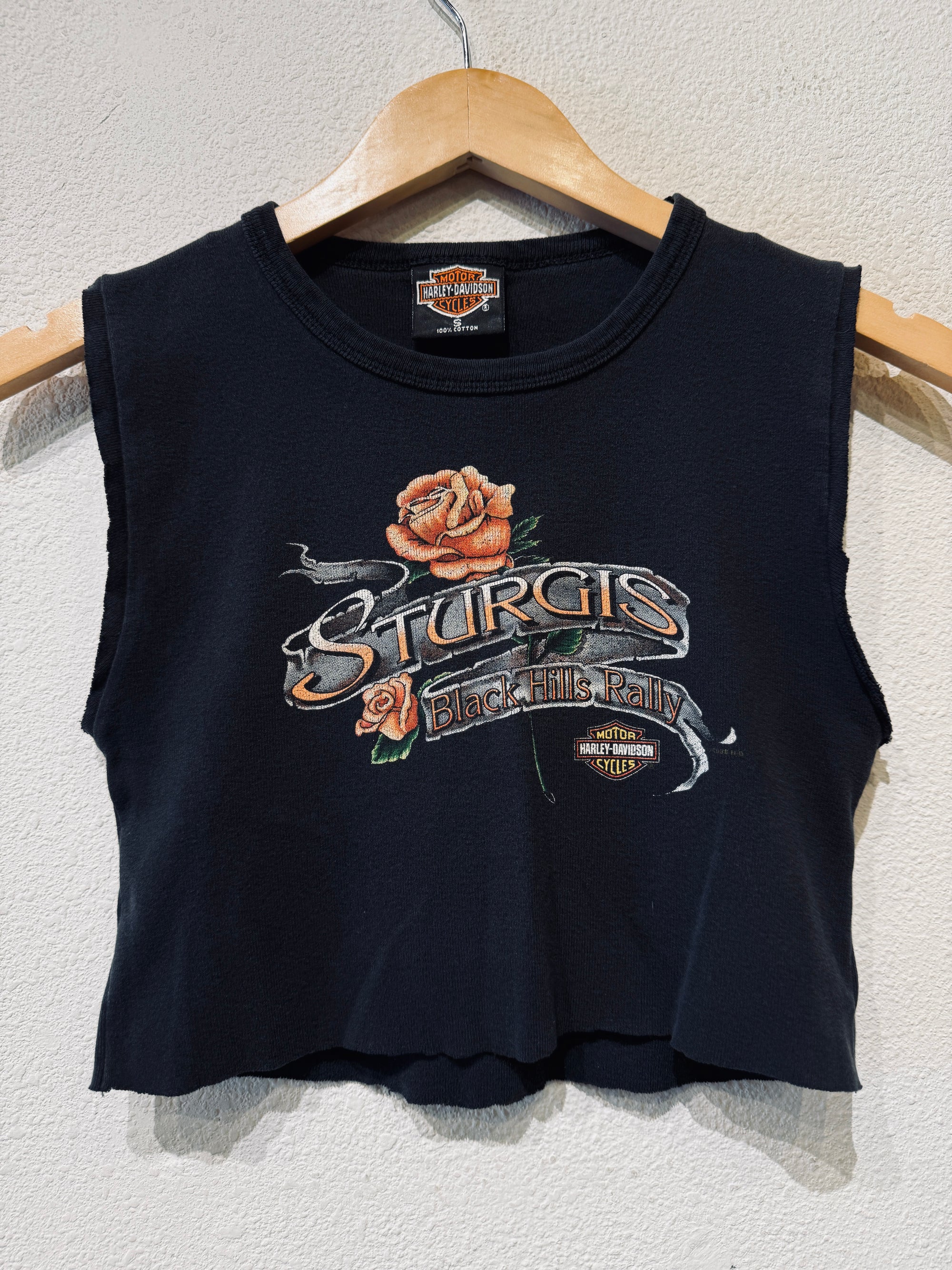 Sturgis '98 Harley Vintage Crop Tank