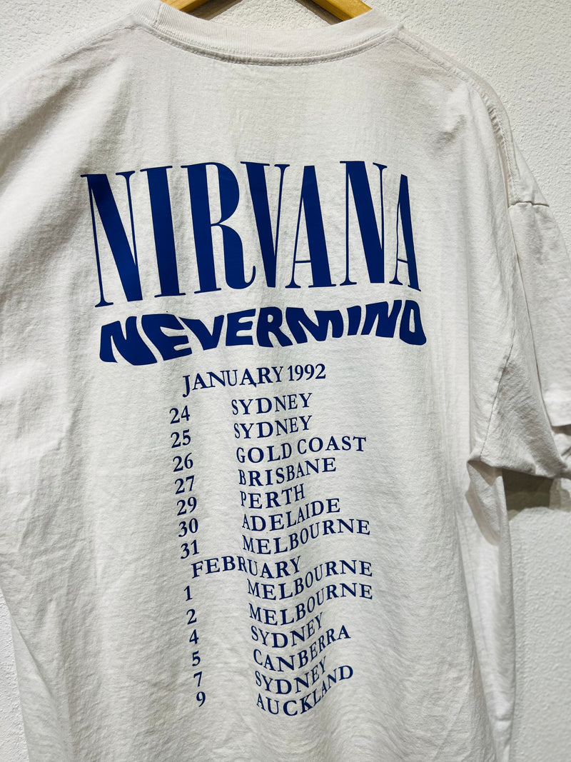 RARE Nirvana Nevermind '91 Transfer Vintage Tee