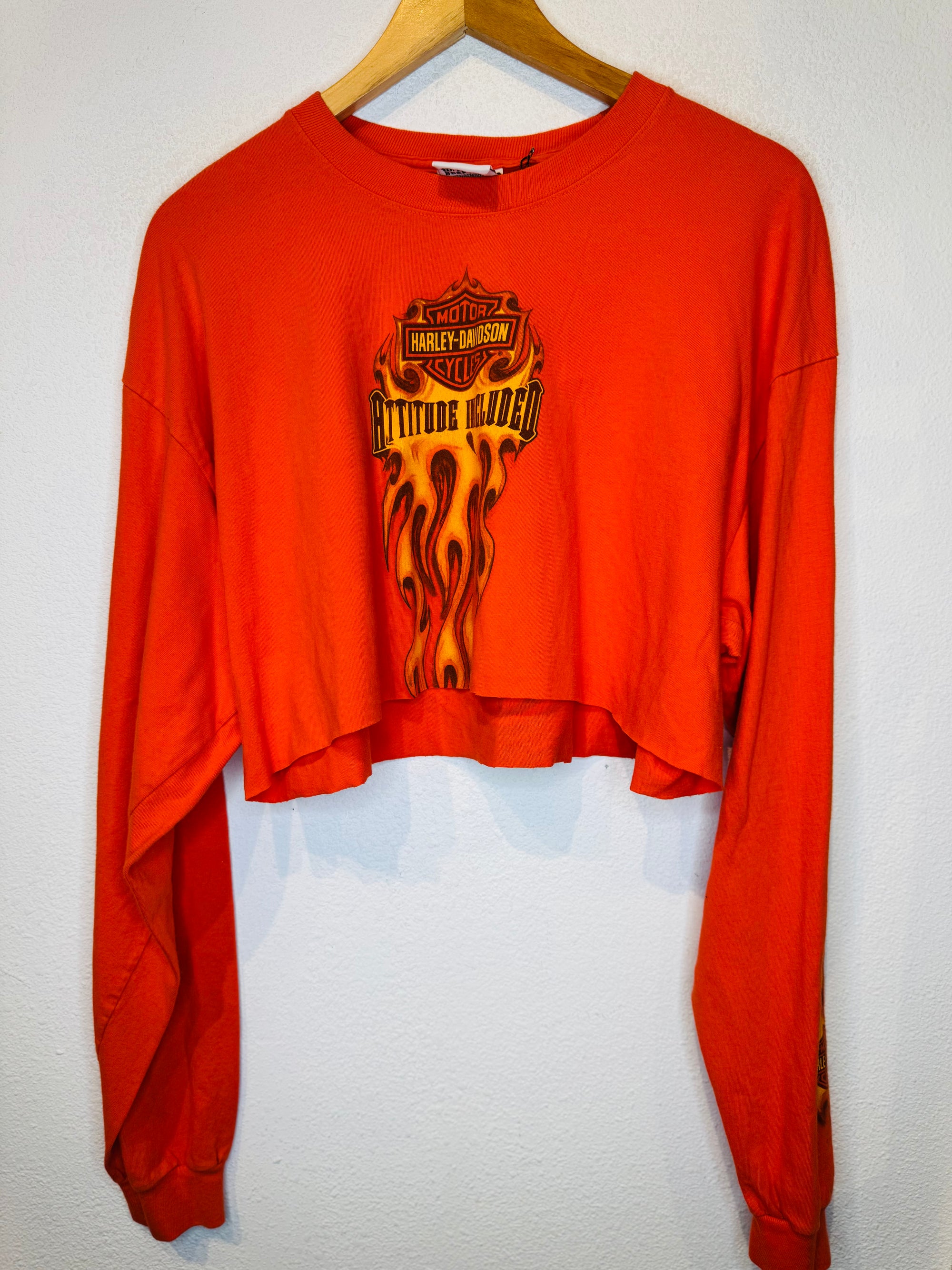 Attitude Harley Vintage Crop Long Sleeve