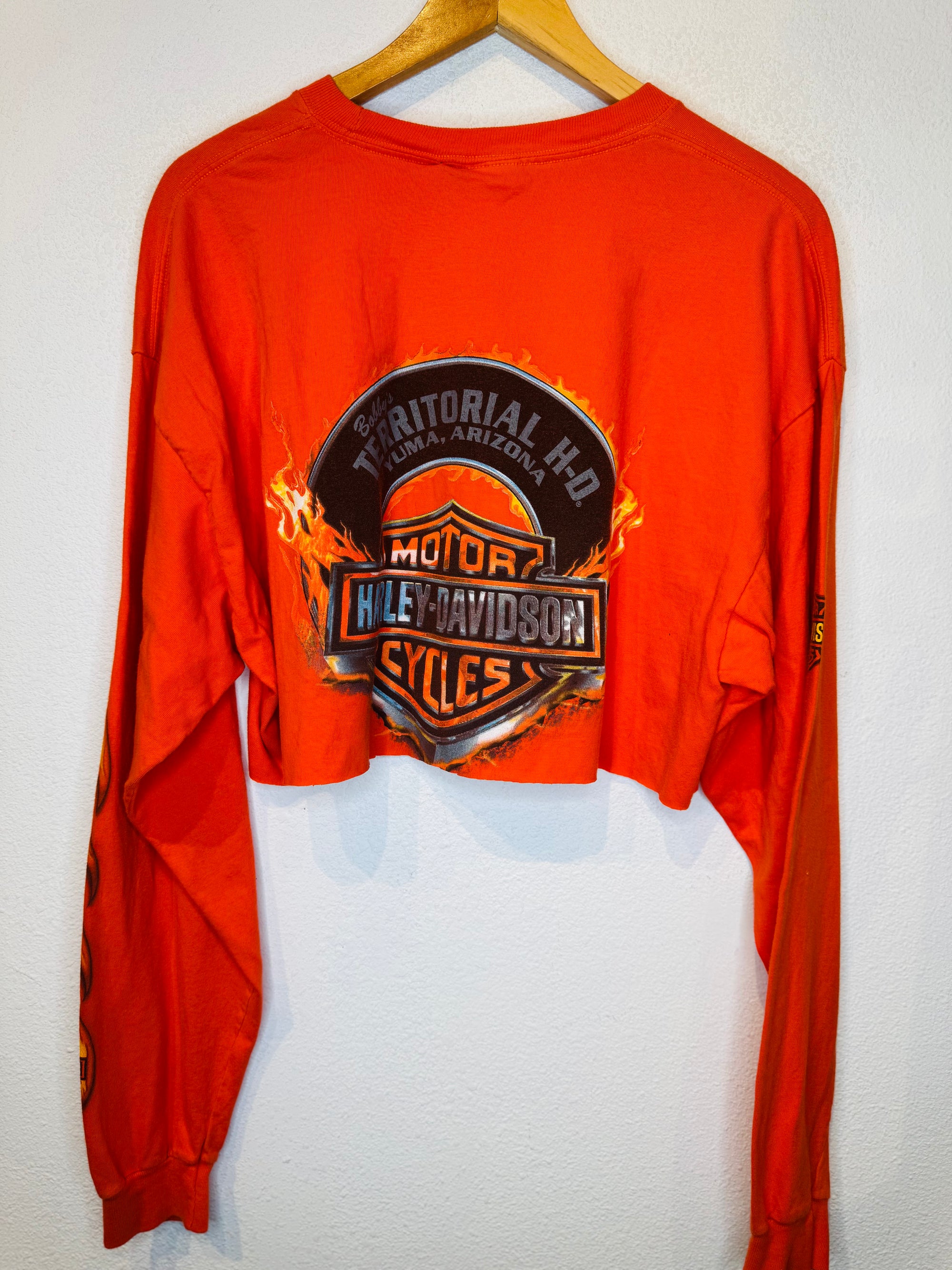 Attitude Harley Vintage Crop Long Sleeve