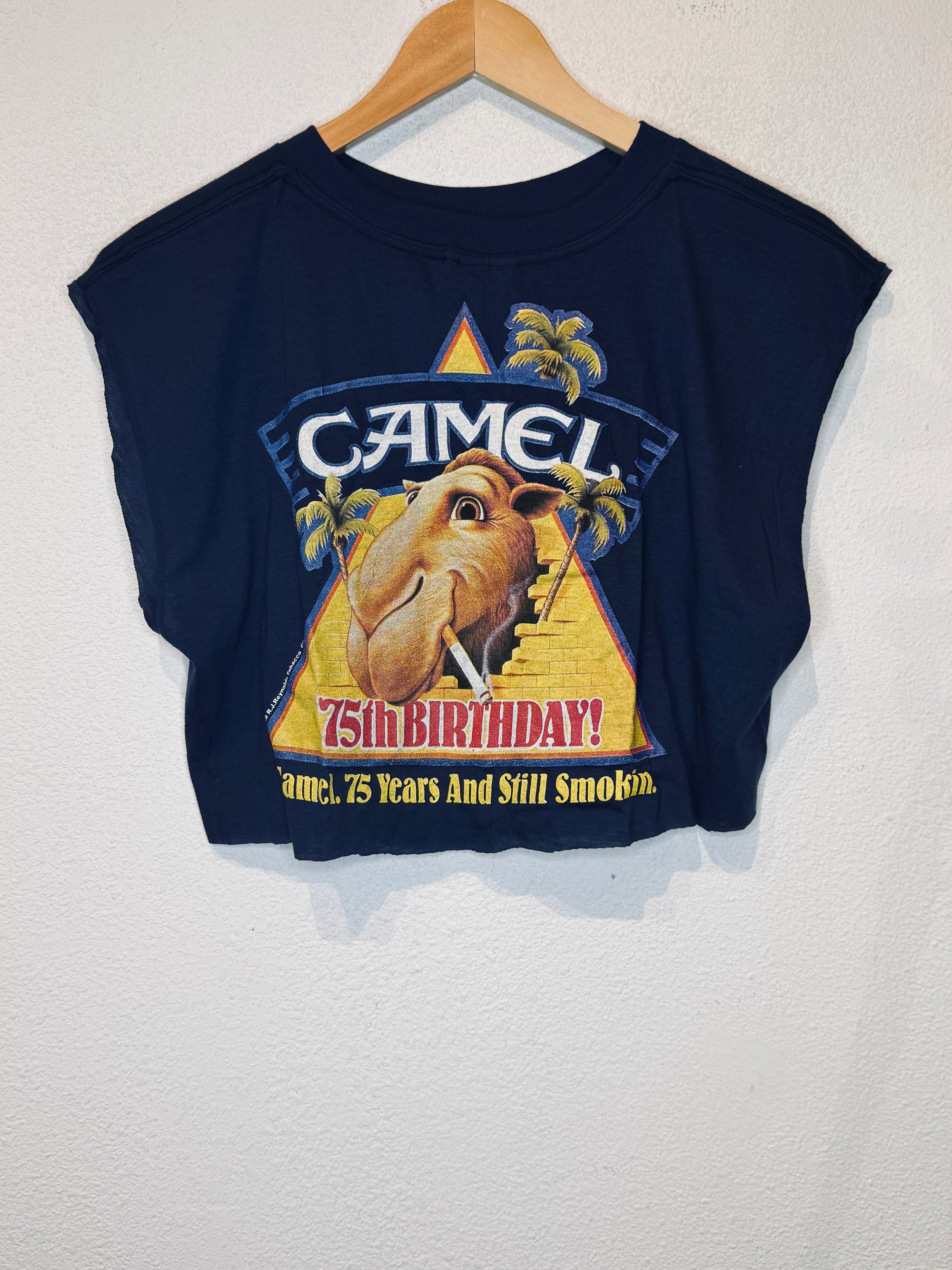 Camel Birthday Vintage Crop Tank