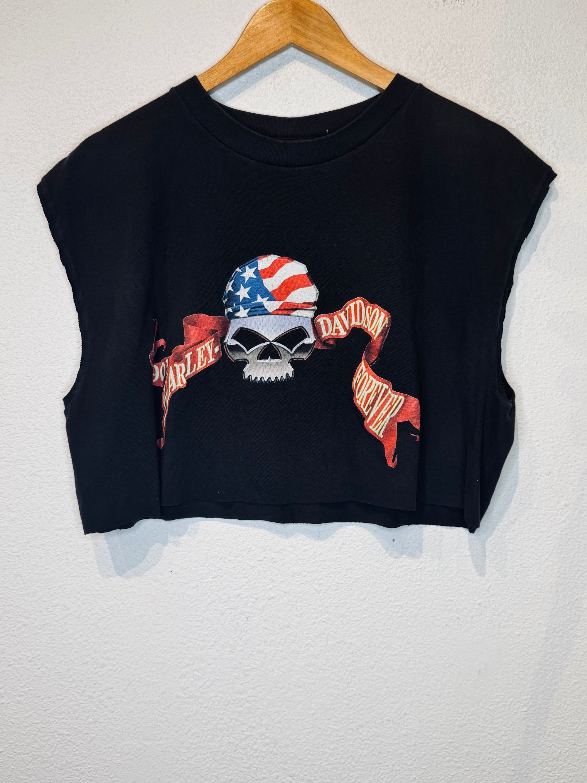 Oakland Harley Vintage Crop Tank