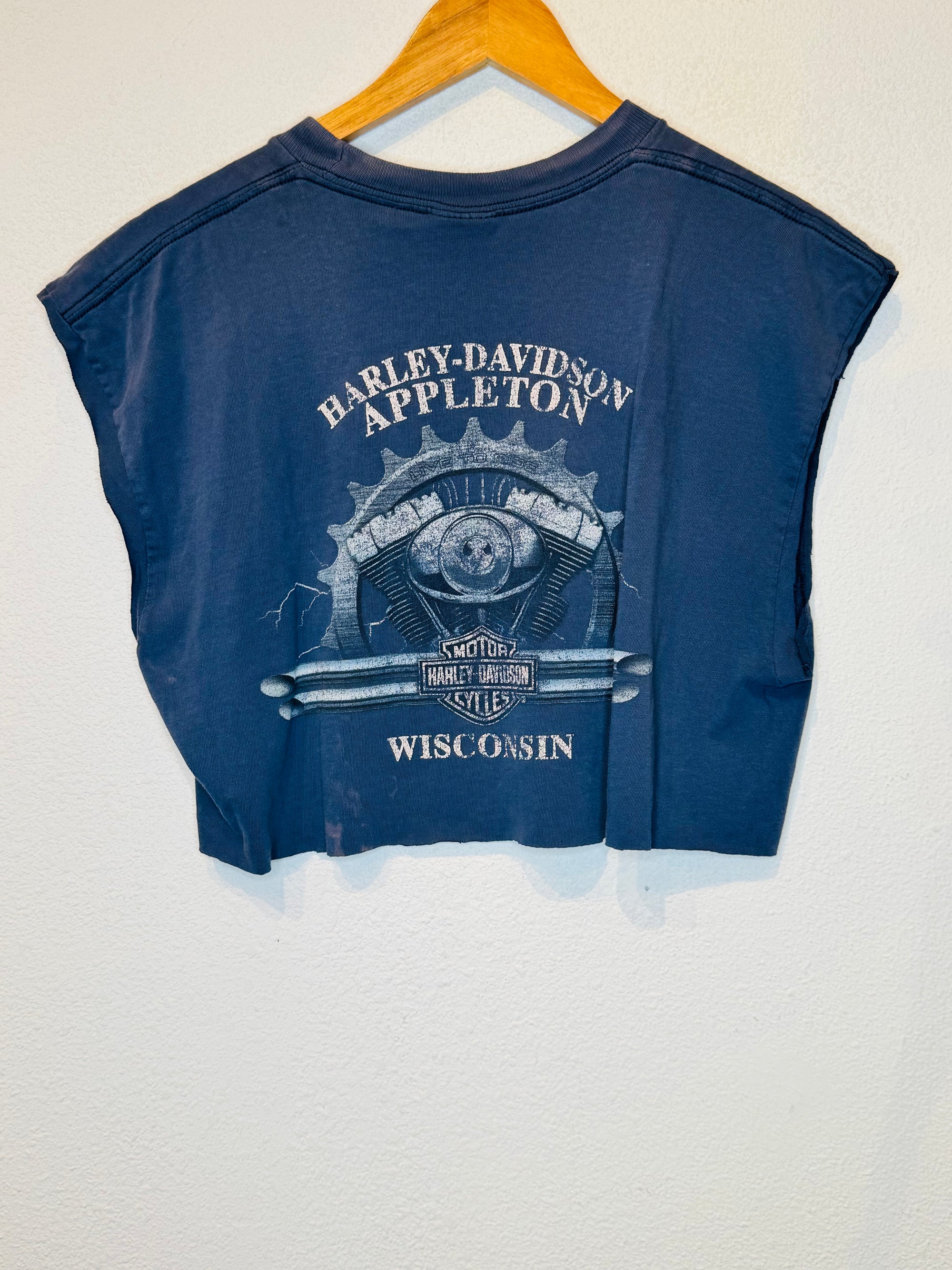 Wisconsin Harley Vintage Crop Tank