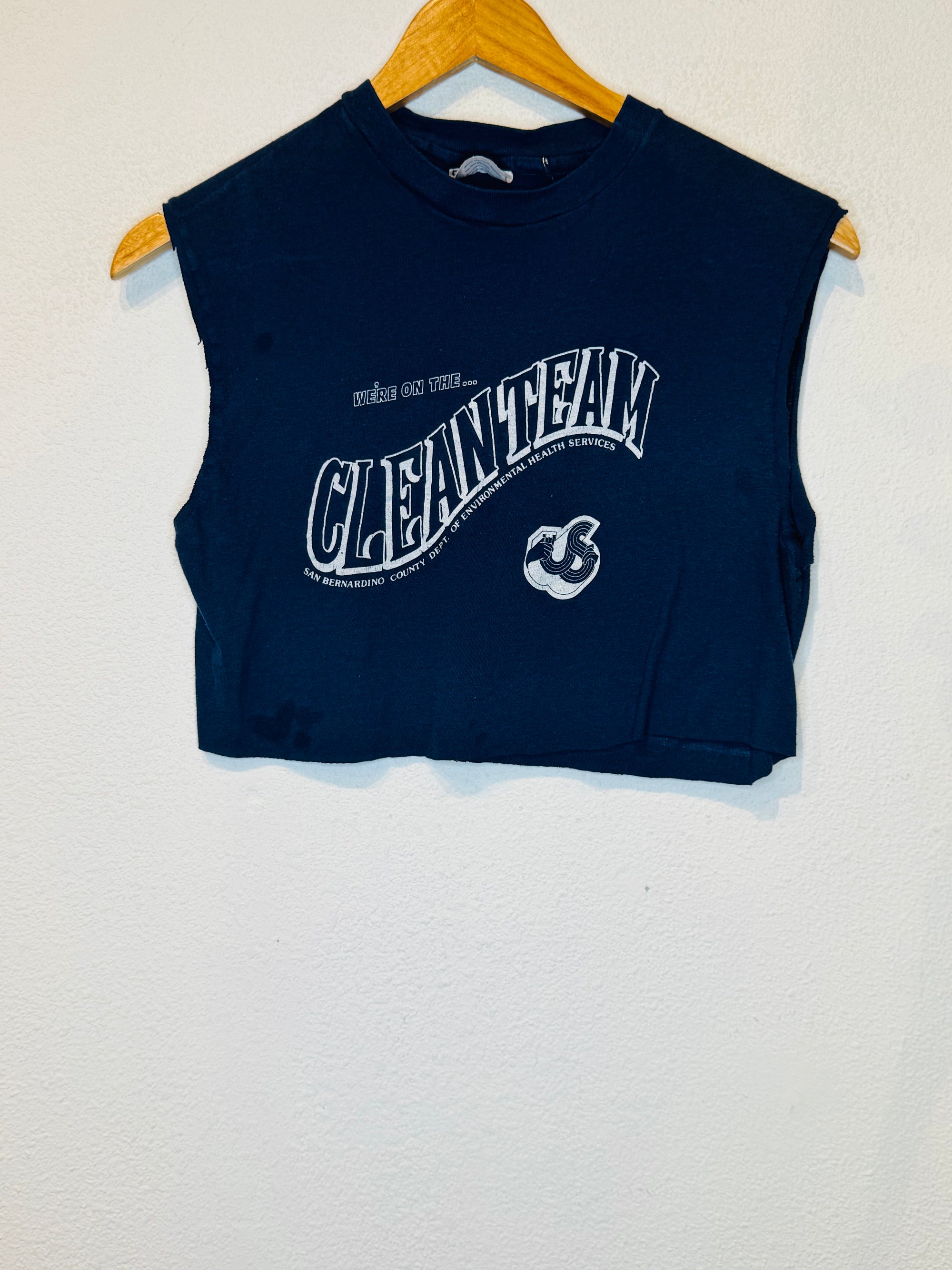 Clean Team US Festival Vintage Crop Tank