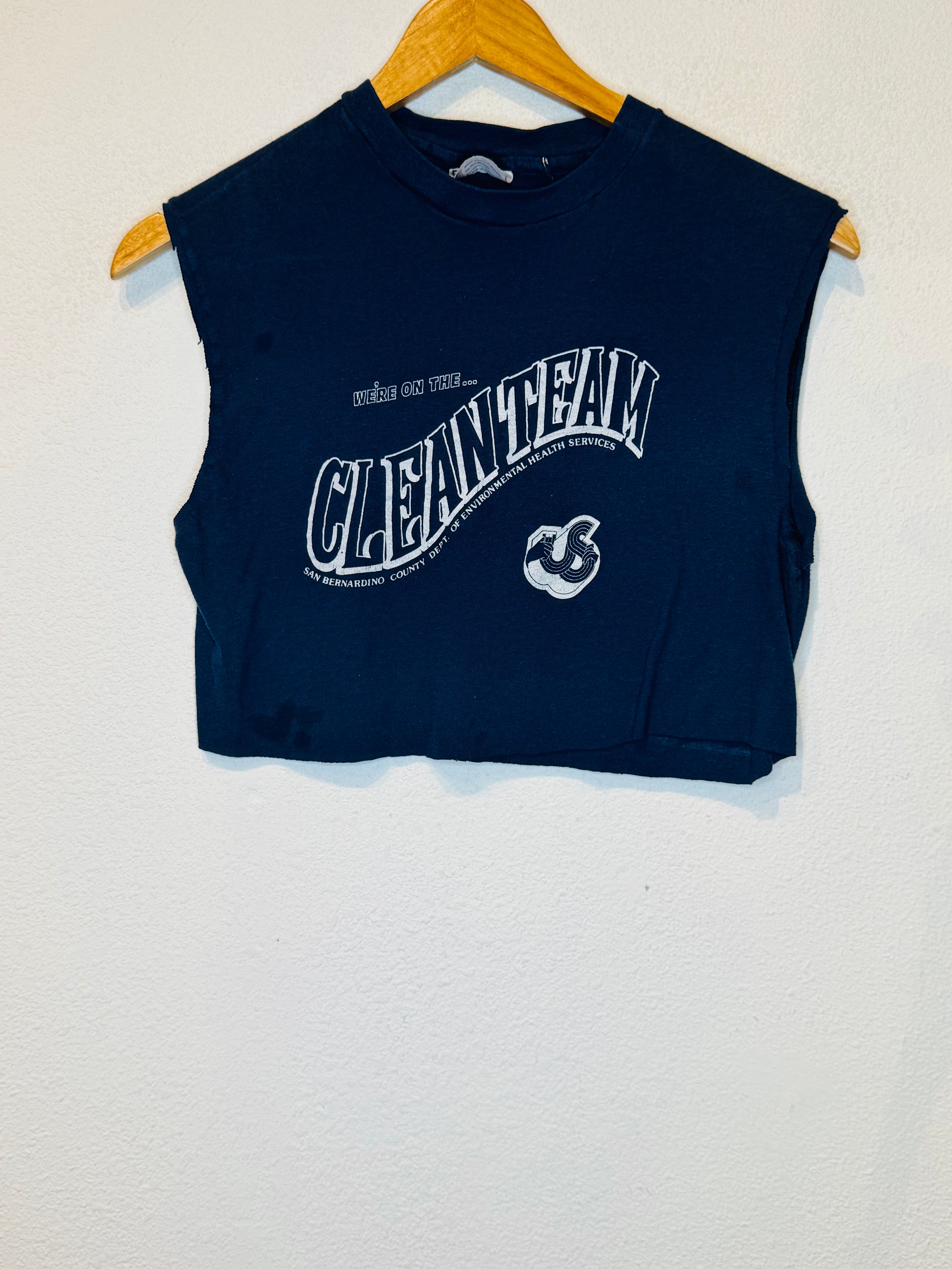 Clean Team US Festival Vintage Crop Tank