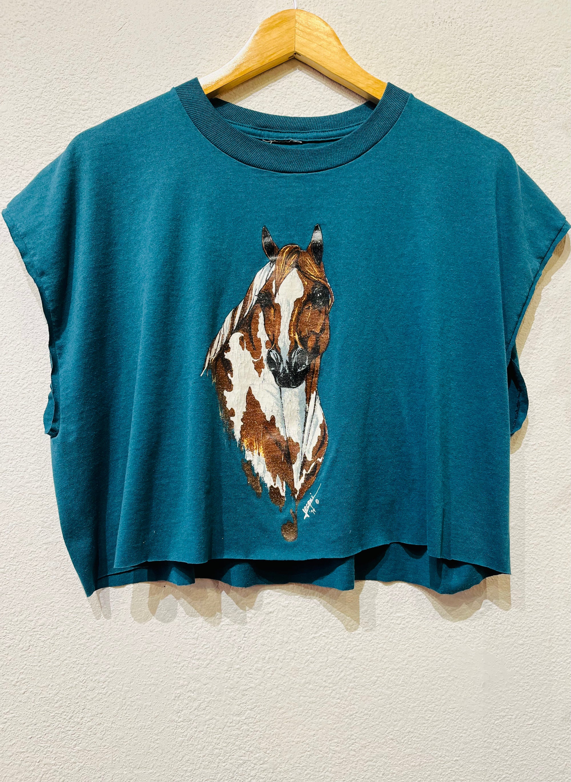 Horse Vintage Crop Tank