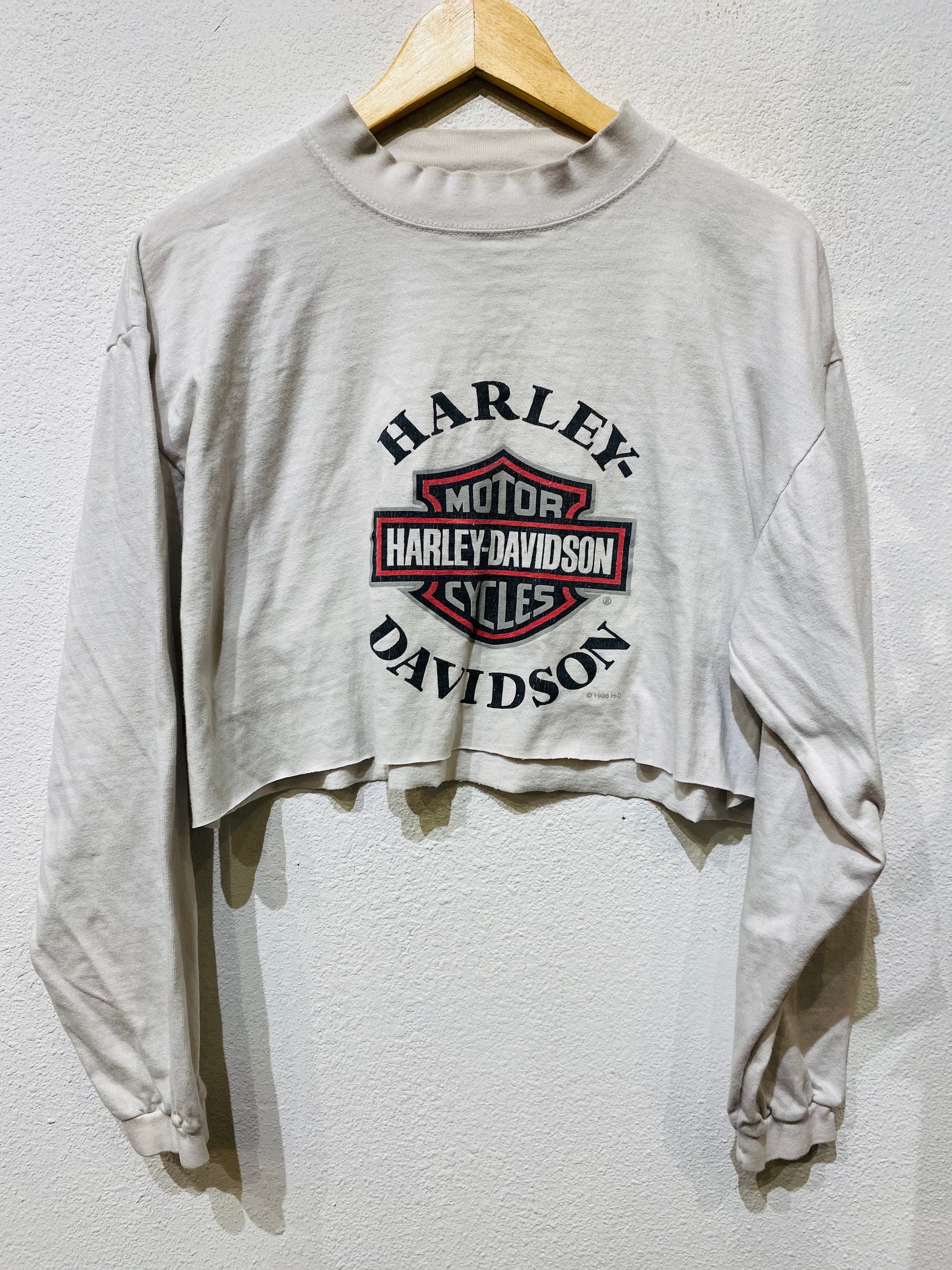 '96 Harley Vintage Crop Long Sleeve