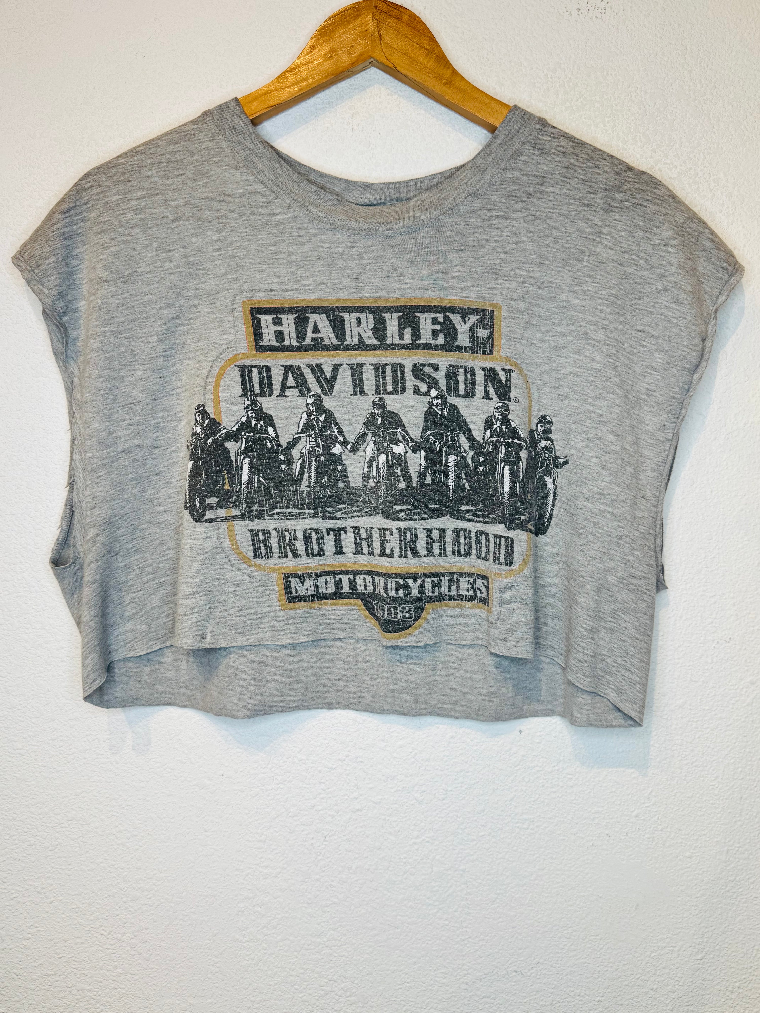 Brotherhood Harley Vintage Crop Tank