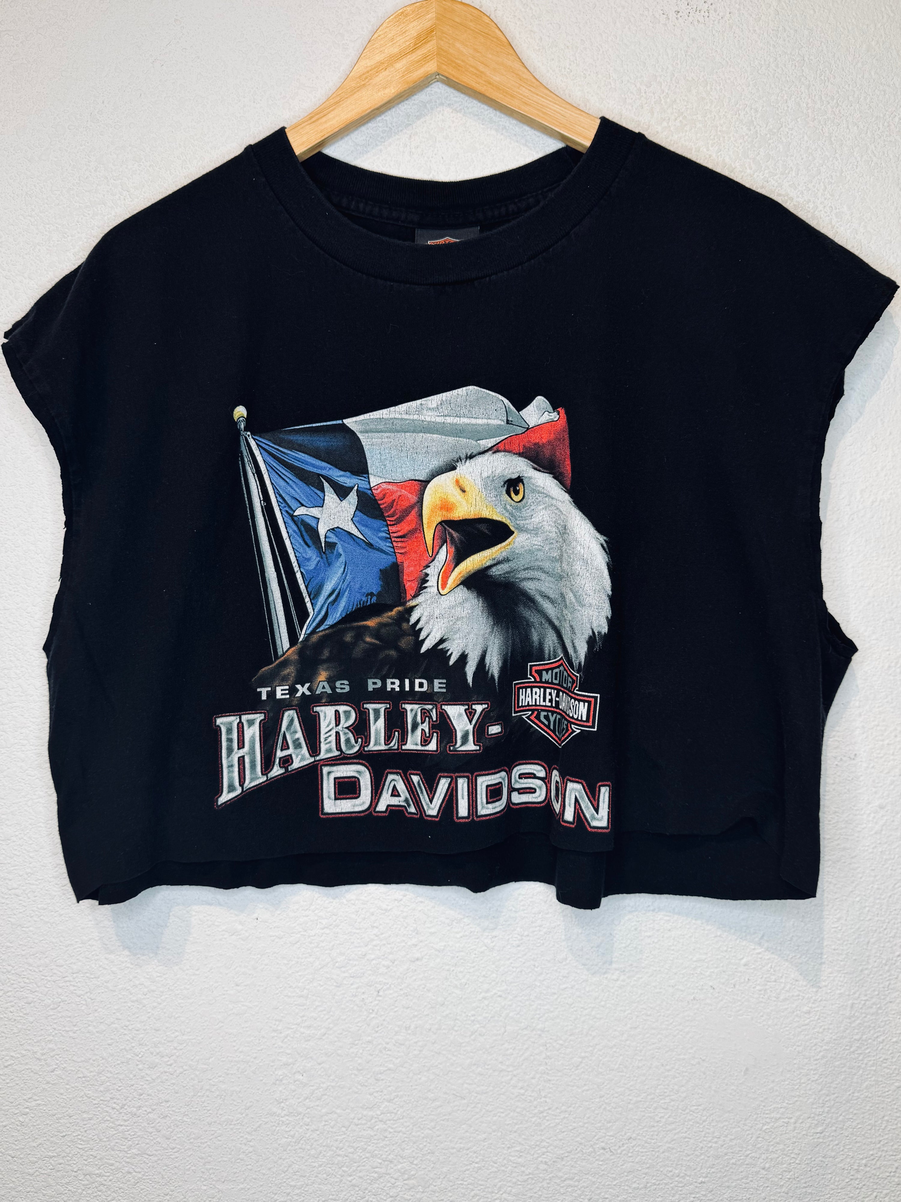 Texas Pride Harley Vintage Crop Tank