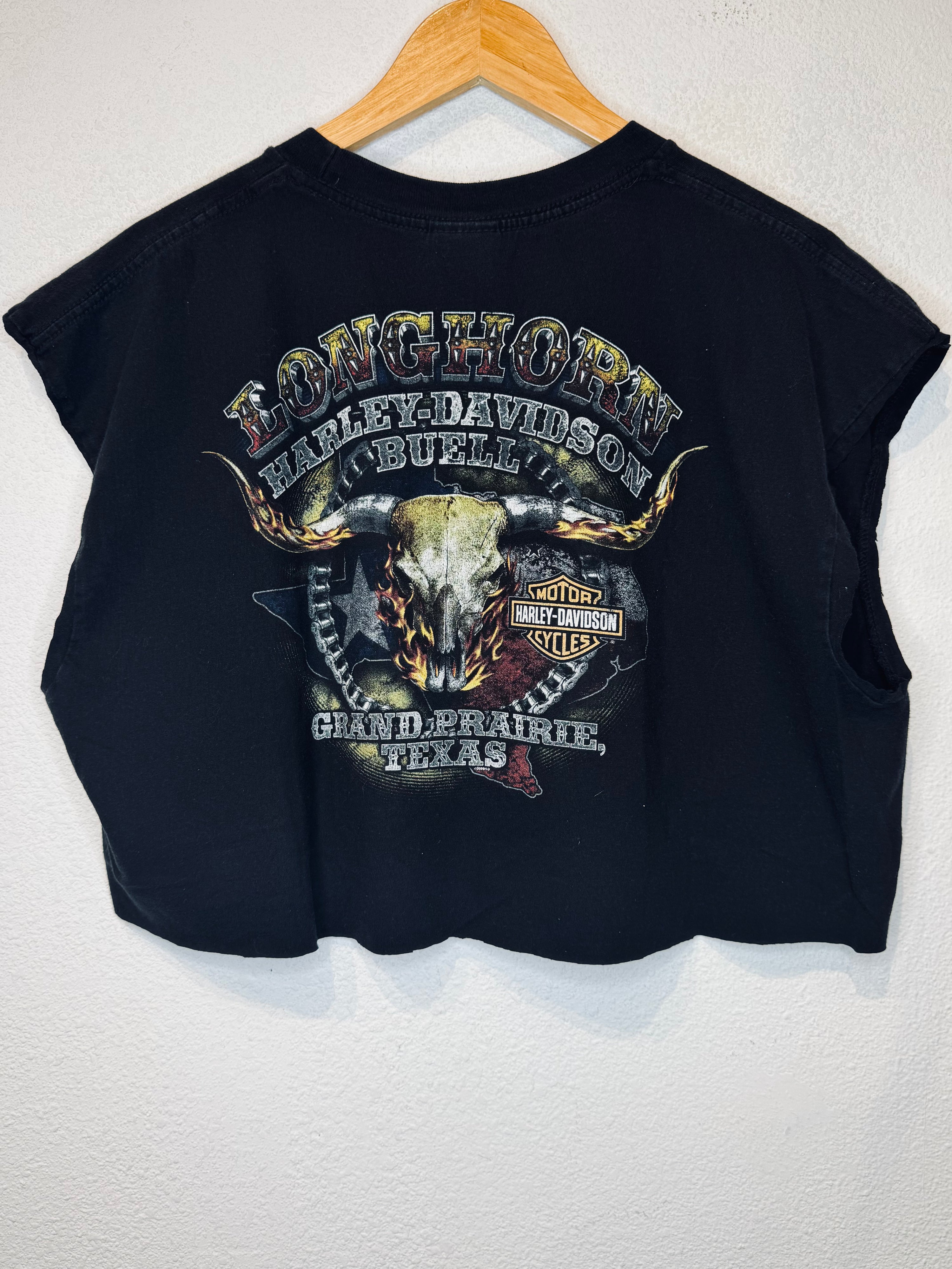 Texas Pride Harley Vintage Crop Tank