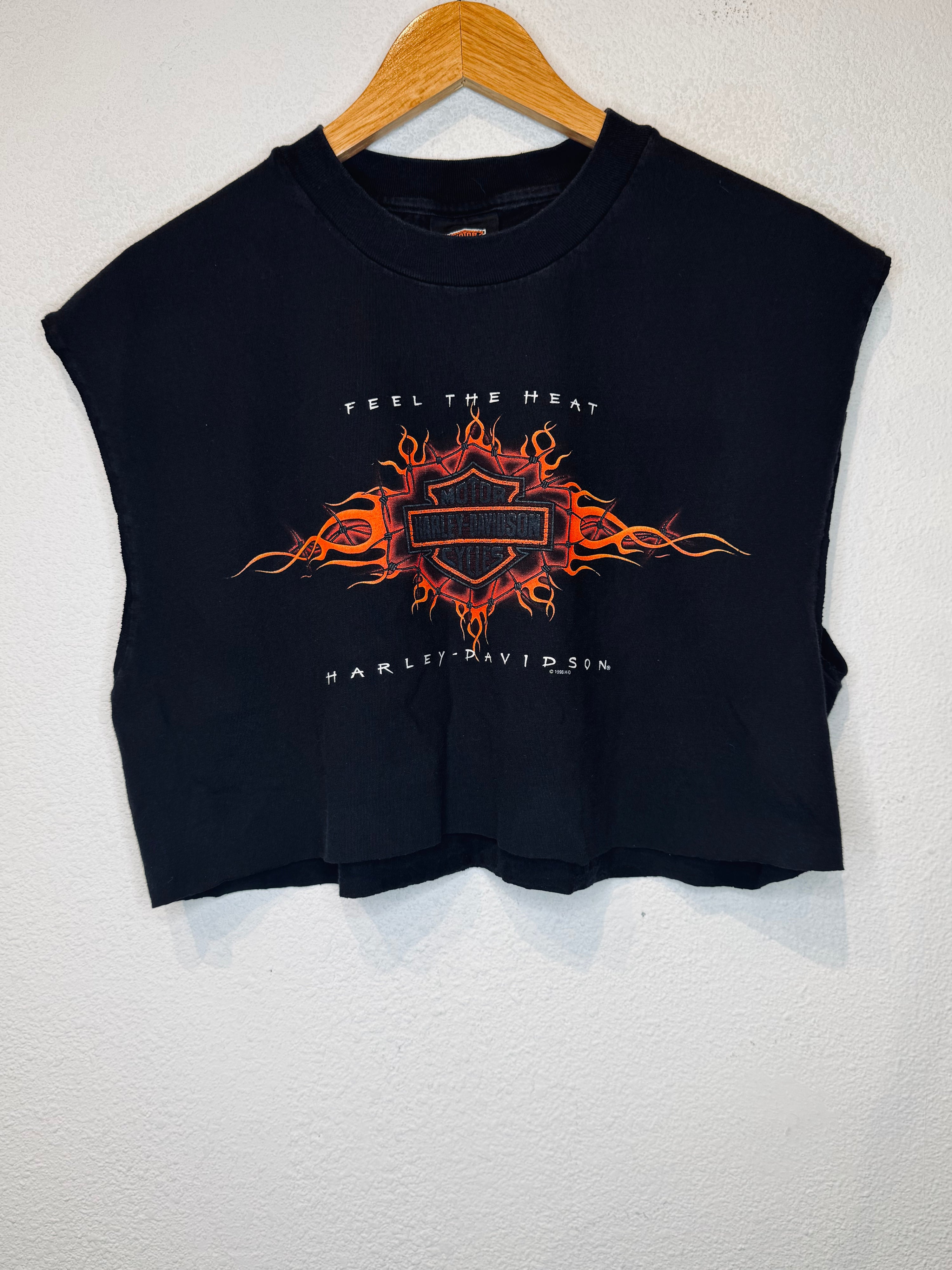 Feel the Heat Harley Vintage Crop Tank